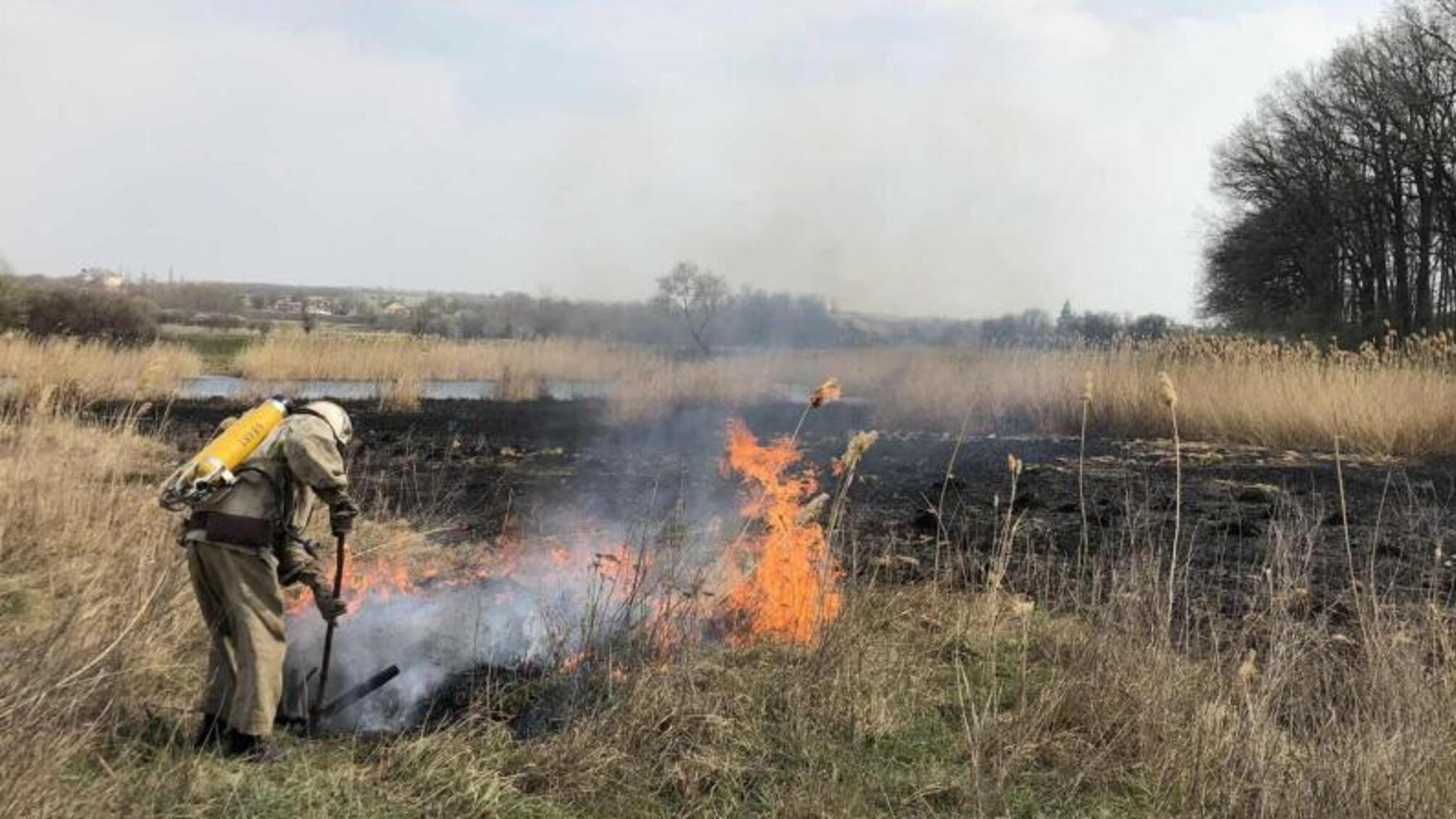 Кіровоградська область: минулої доби рятувальники спільно з вогнеборцями місцевих пожежних команд загасили 7 пожеж сухої трави