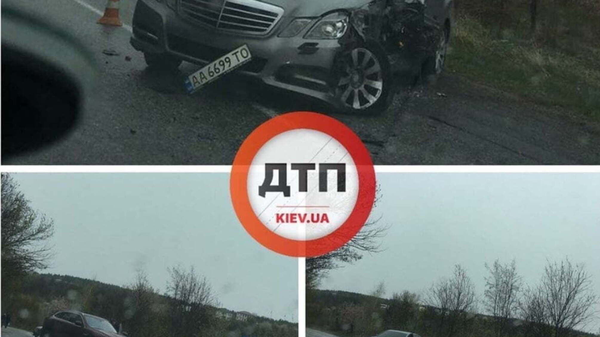 Під столицею стикнулись Jaguar та Мерседес, є жертви (фото)