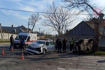 У Херсоні поліцейська автівка потрапила у ДТП