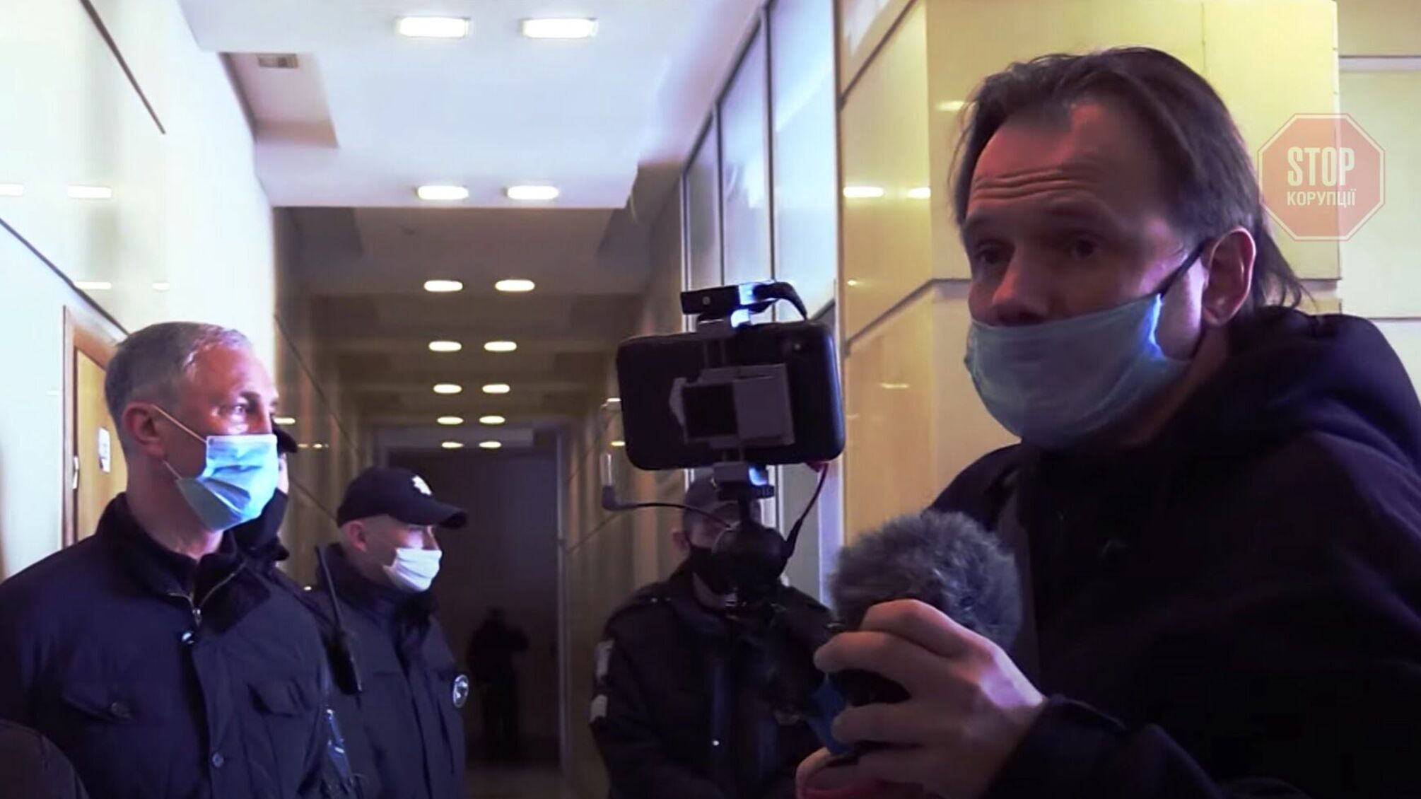 Скандальний псевдожурналіст Стремоусов 'засвітився' під час блокування будівлі 'Херсонбуду'