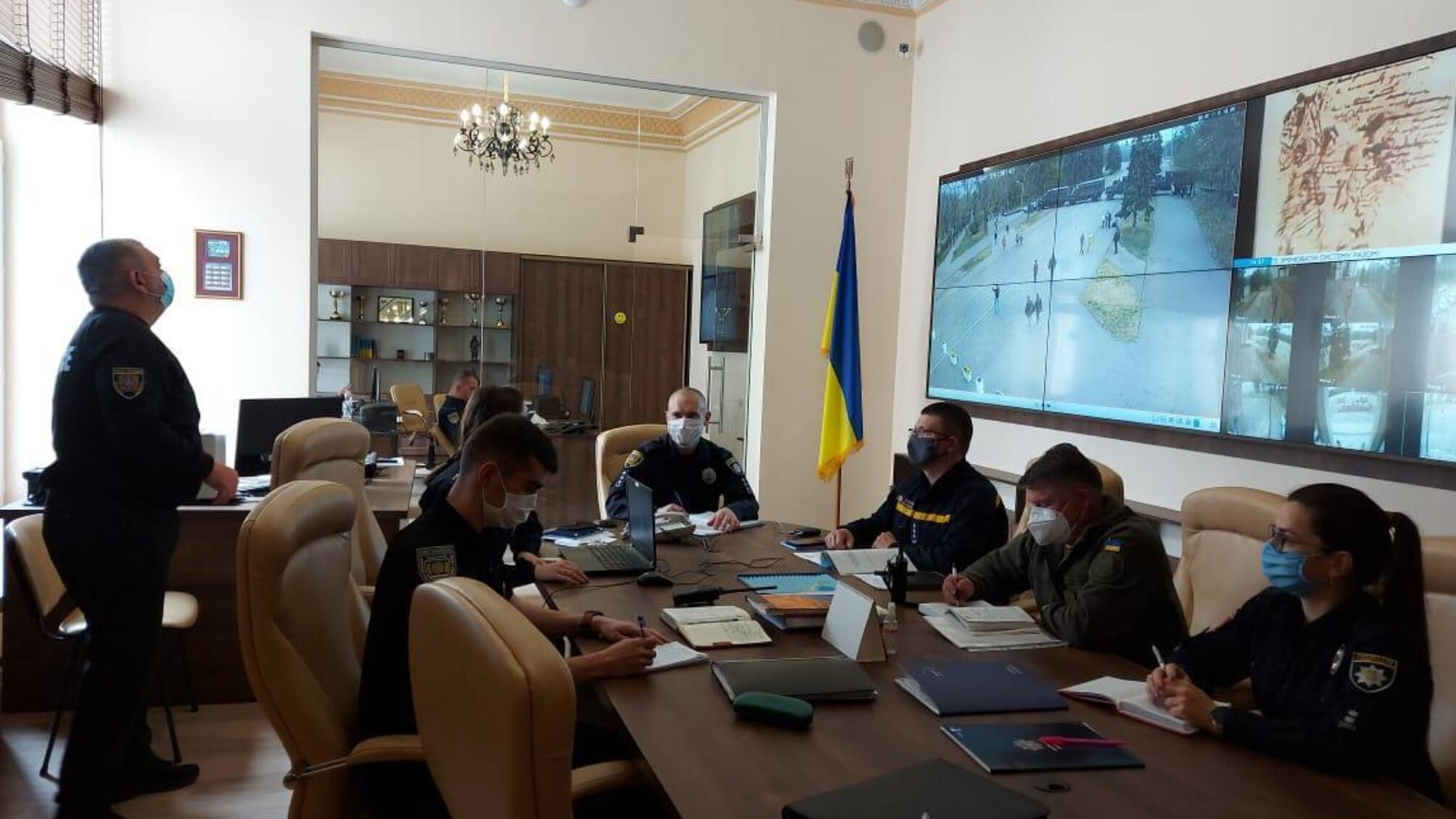 Роботу органів та підрозділів МВС, які сьогодні забезпечують правопорядок в Одесі, координує Ситуаційний центр