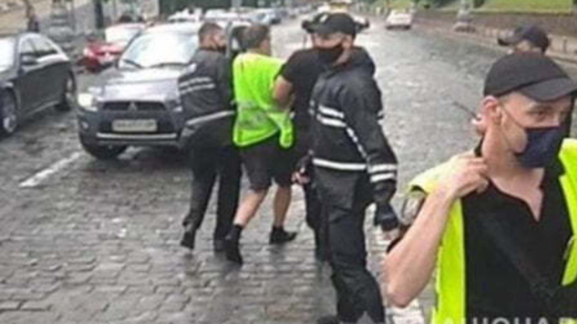 На акції під Кабміном травмували двох поліцейських