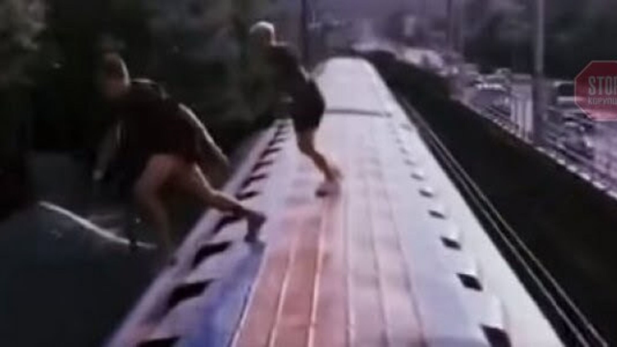 Двоє підлітків у столиці стрибали в річку з вагону метро під час руху (відео)