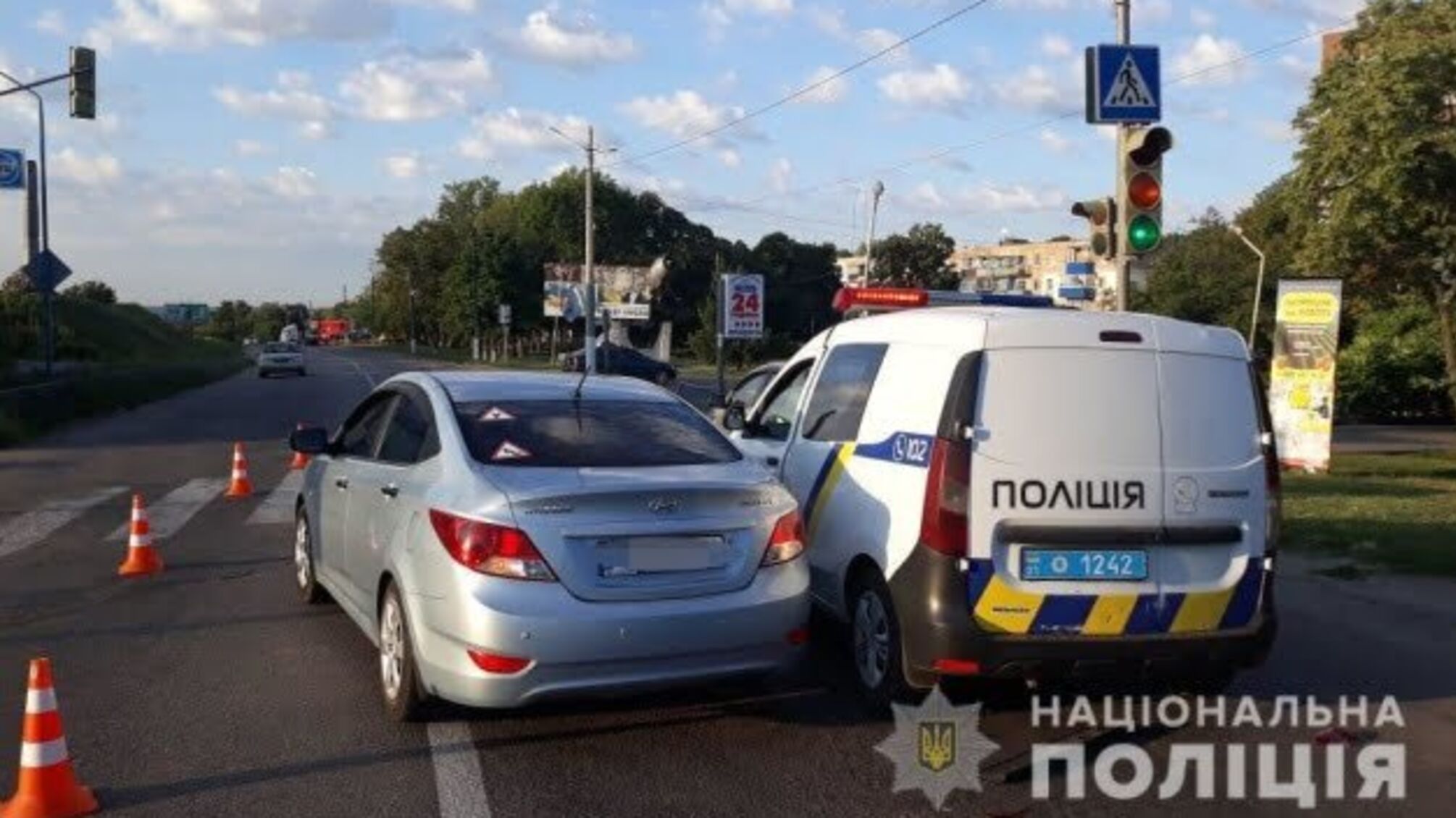 У гонитві за п’яним водієм поліцейські на Харківщині потрапили у подвійну ДТП