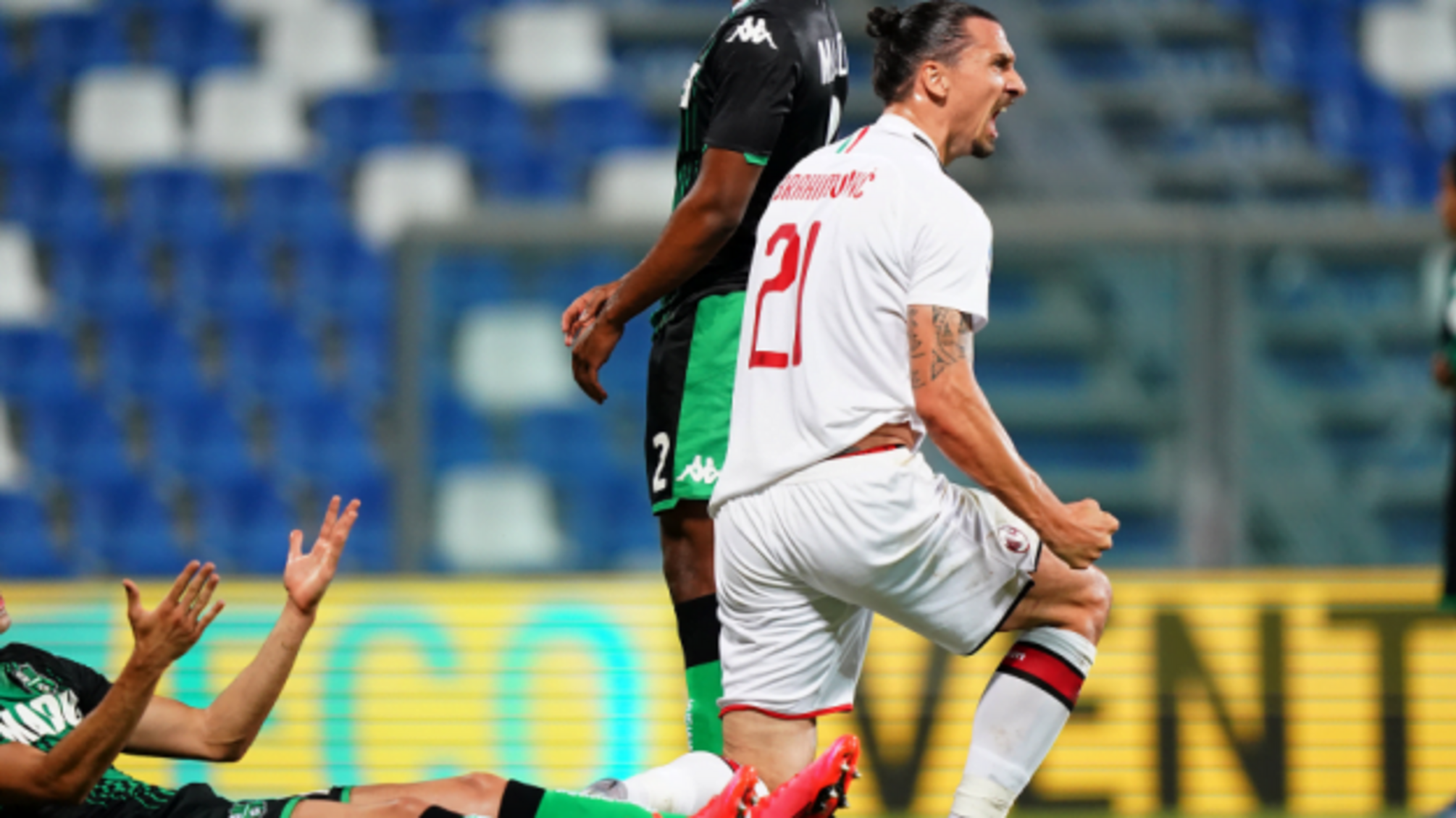 Дубль Ібрагімовича приніс 'Мілану' перемогу над 'Сассуоло' в Серії А