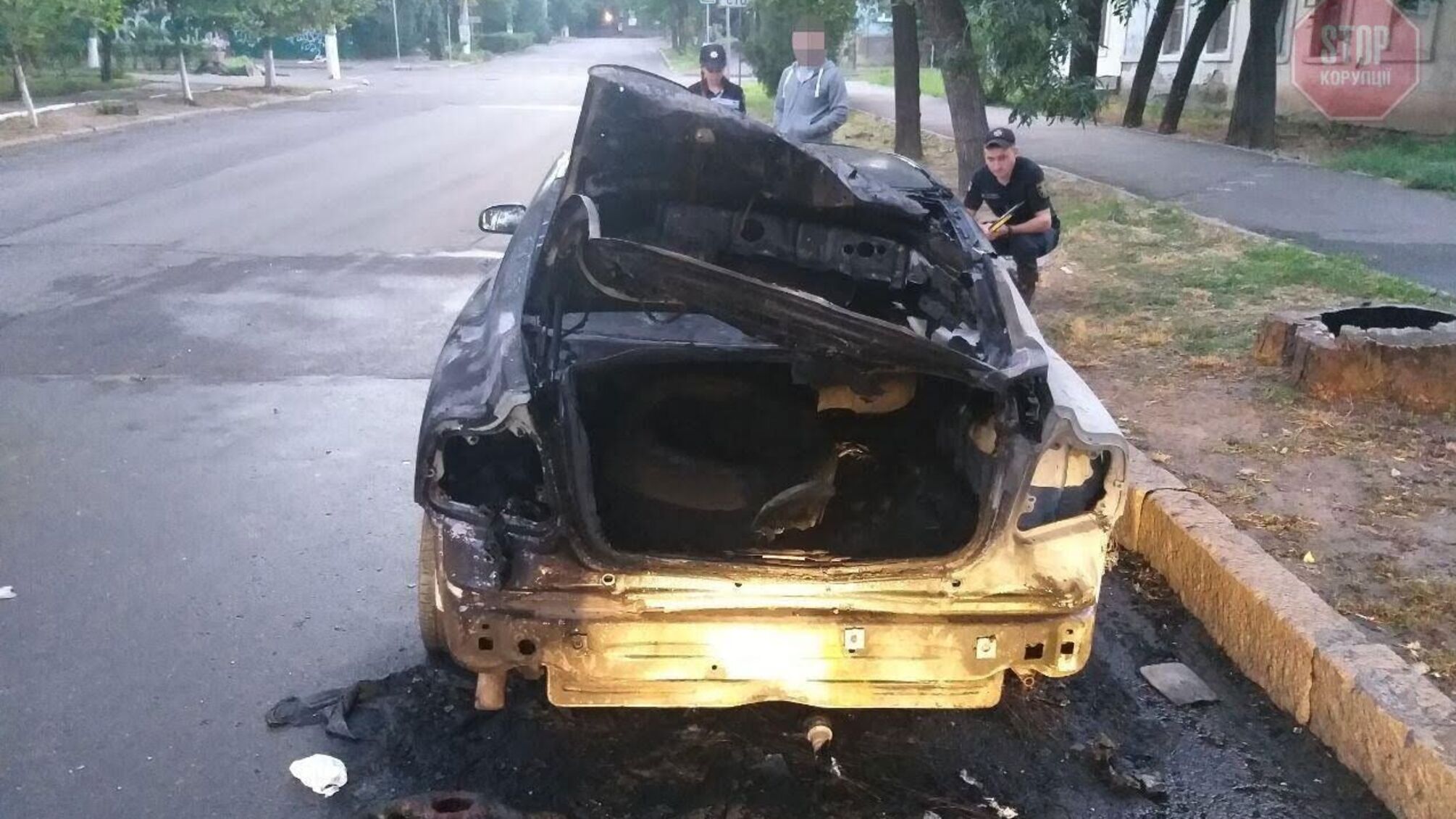 На Миколаївщині спалили авто керівника місцевого 'Нацкорпуса' (фото)