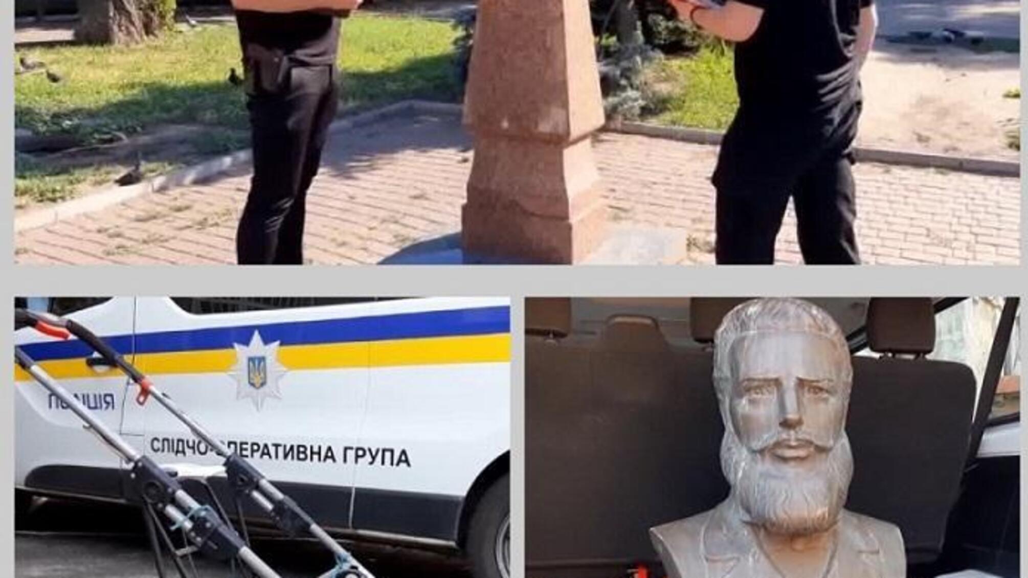 В Одесі поліцейські затримали підозрюваного у спробі викрадення бюста Христо Ботеву