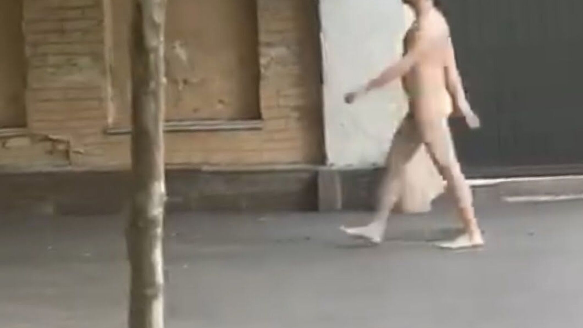 Голяка по центру: чоловік прогулювався столицею без одягу (відео)