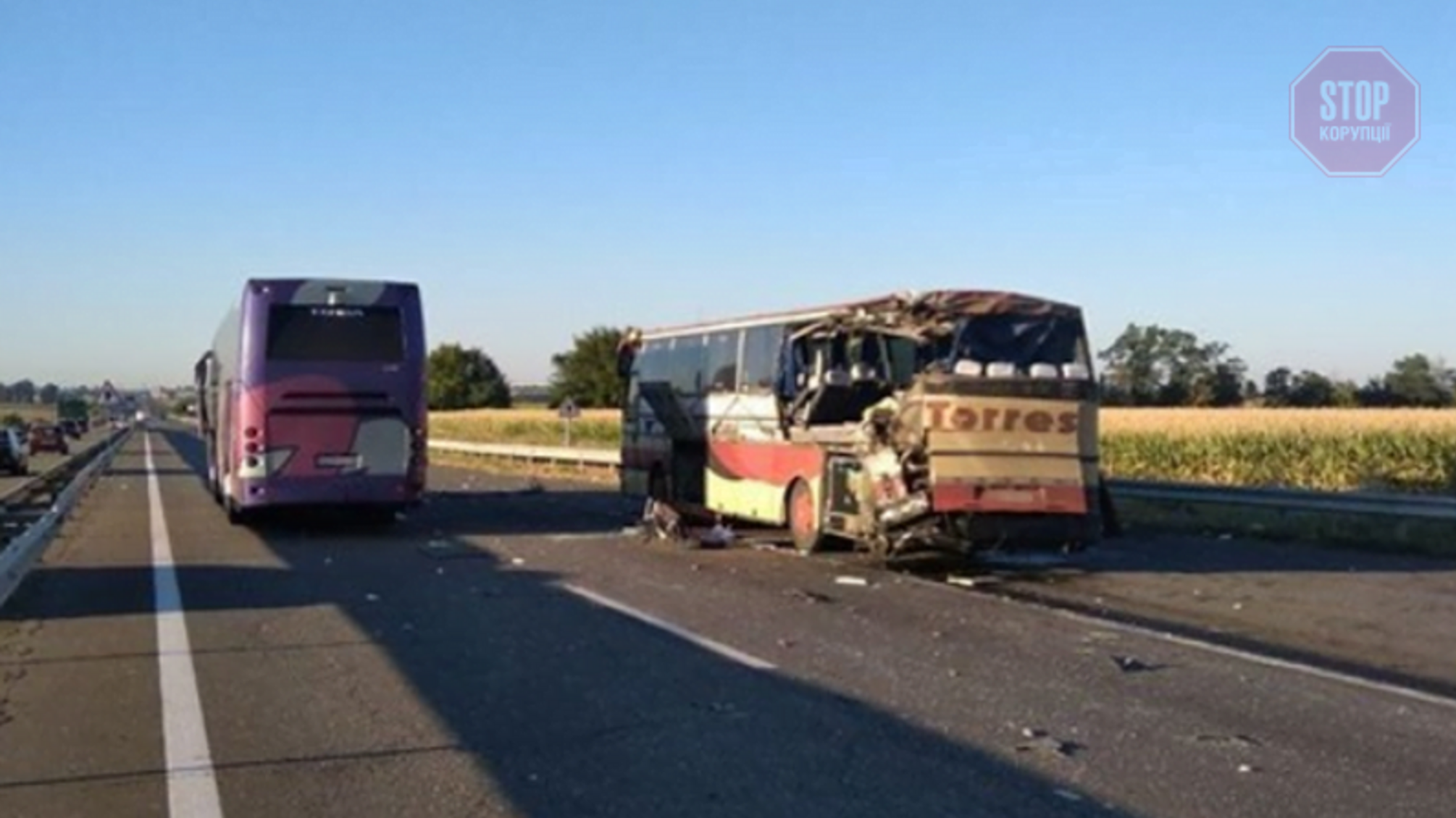 На трасі Одеса-Київ зіштовхнулись два пасажирських автобуси, є жертви