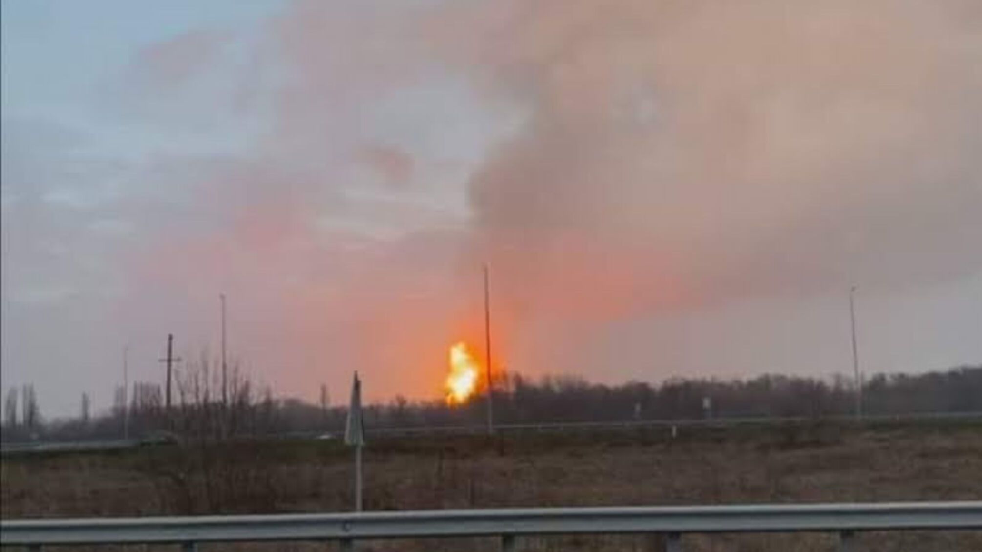 Полтавська область: розгерметизація газопроводу з послідуючим факельним горінням