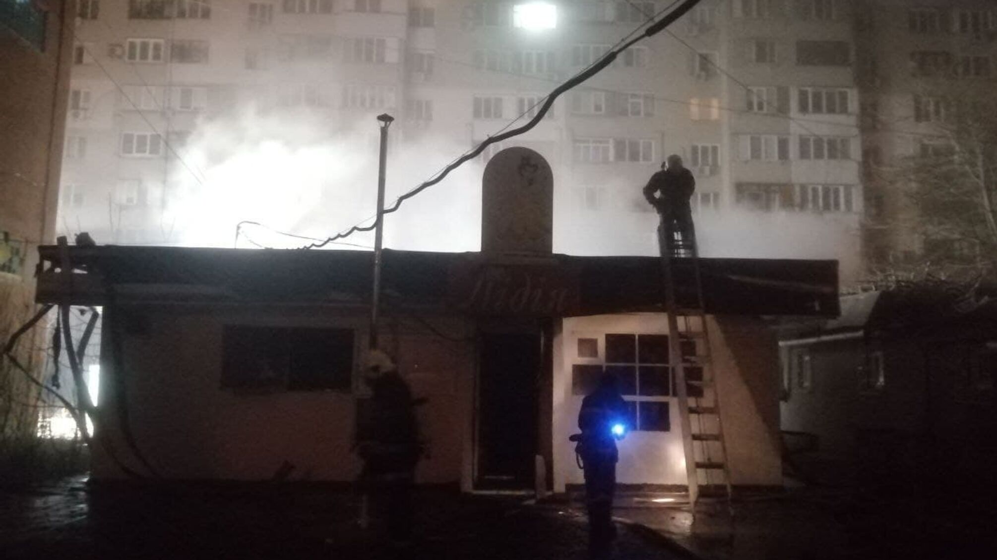 м. Одеса: рятувальники ліквідували загоряння непрацюючого кафе