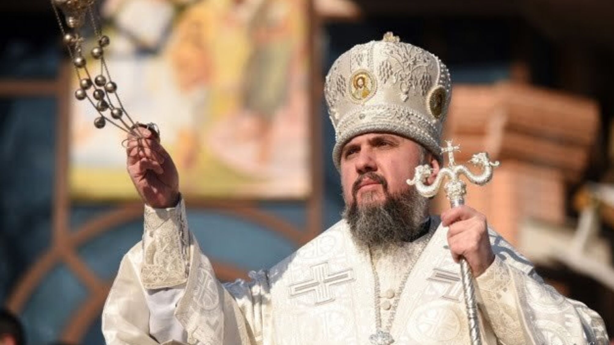 Епіфаній освятив дніпровську воду в київському Гідропарку