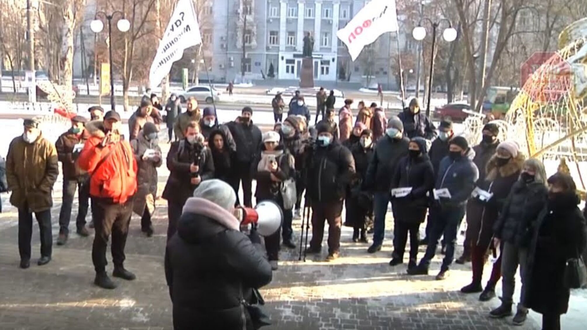 Новости Херсона: в городе предприниматели протестовали против локдауна (видео)