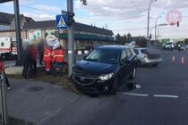 На Киевщине произошло ДТП, пострадал полицейский