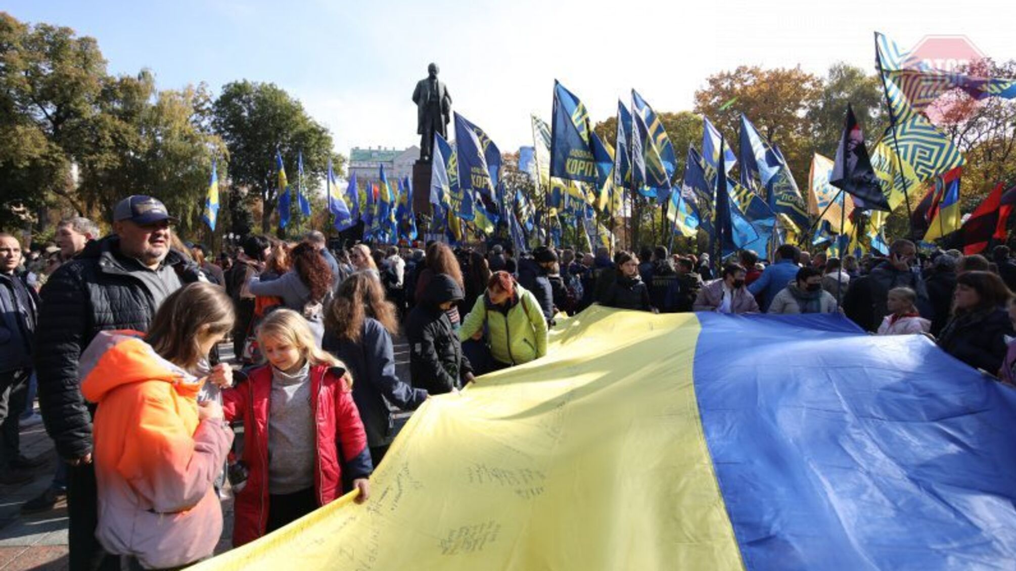 Марш до Дня захисників та захисниць проходить у Києві