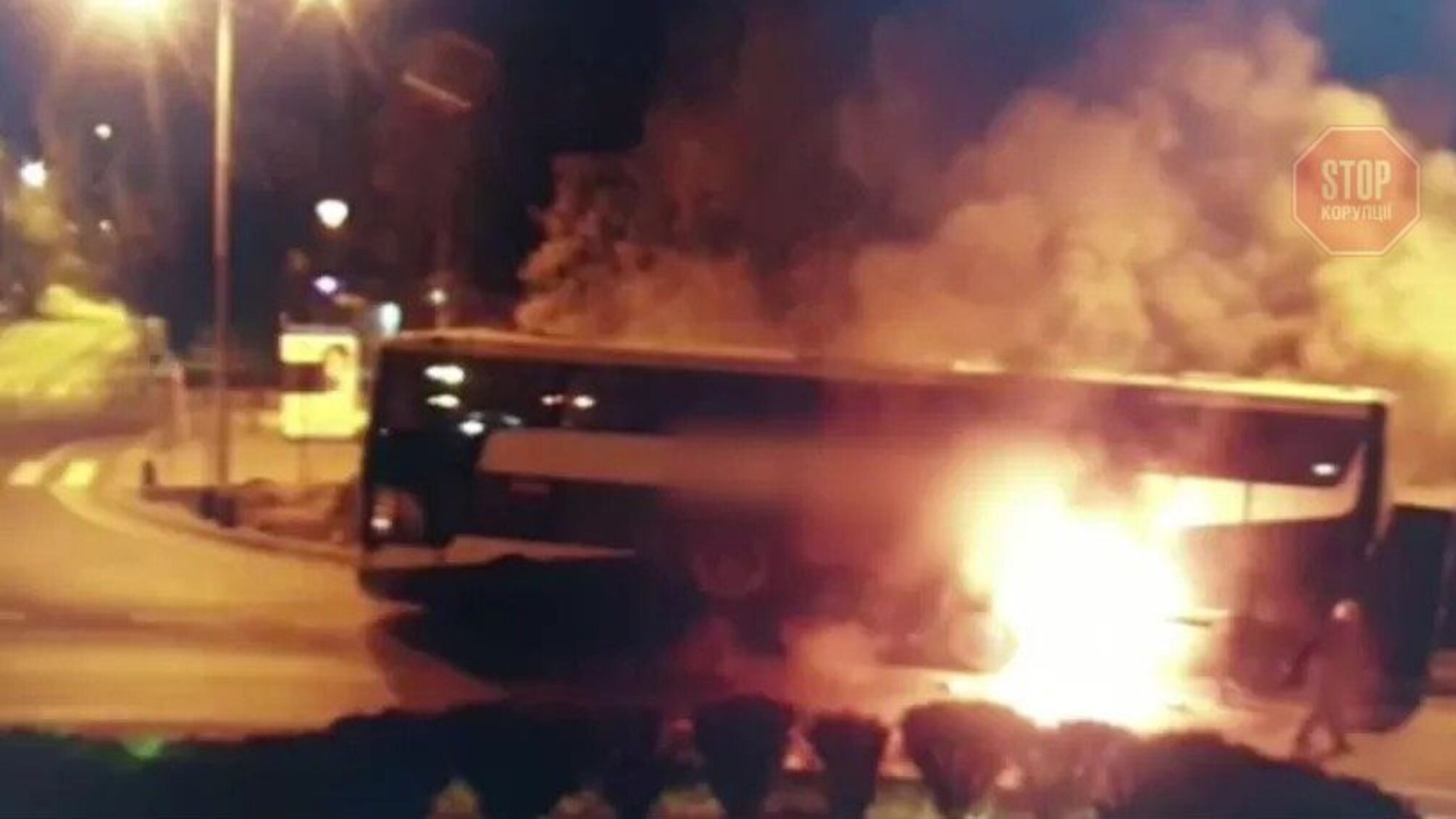 У Польщі загорівся автобус з українцями