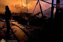 На Одещині згоріла база відпочинку (фото)