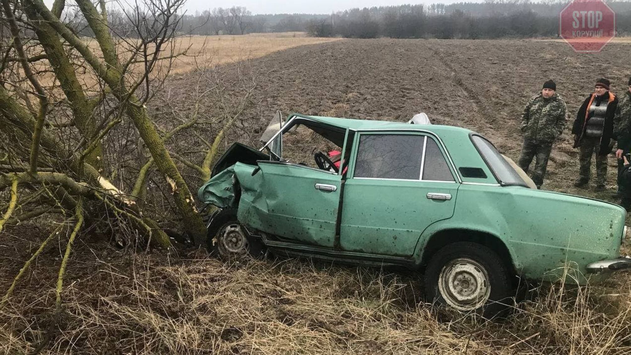 В Луганской области автомобиль вылетел с дороги, есть пострадавшие (фото)