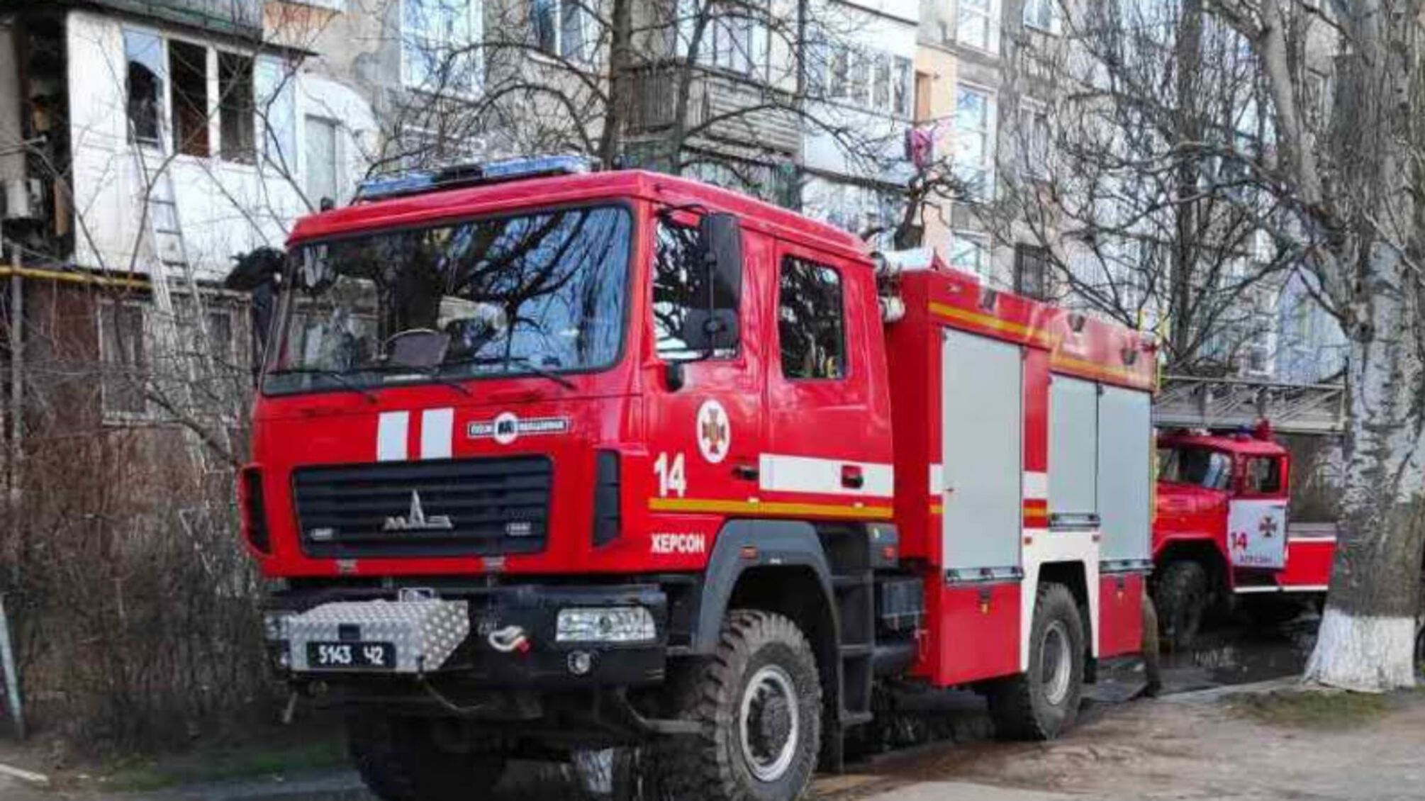 Херсонські рятувальники ліквідували загорання балкону квартири у п’ятиповерховому будинку