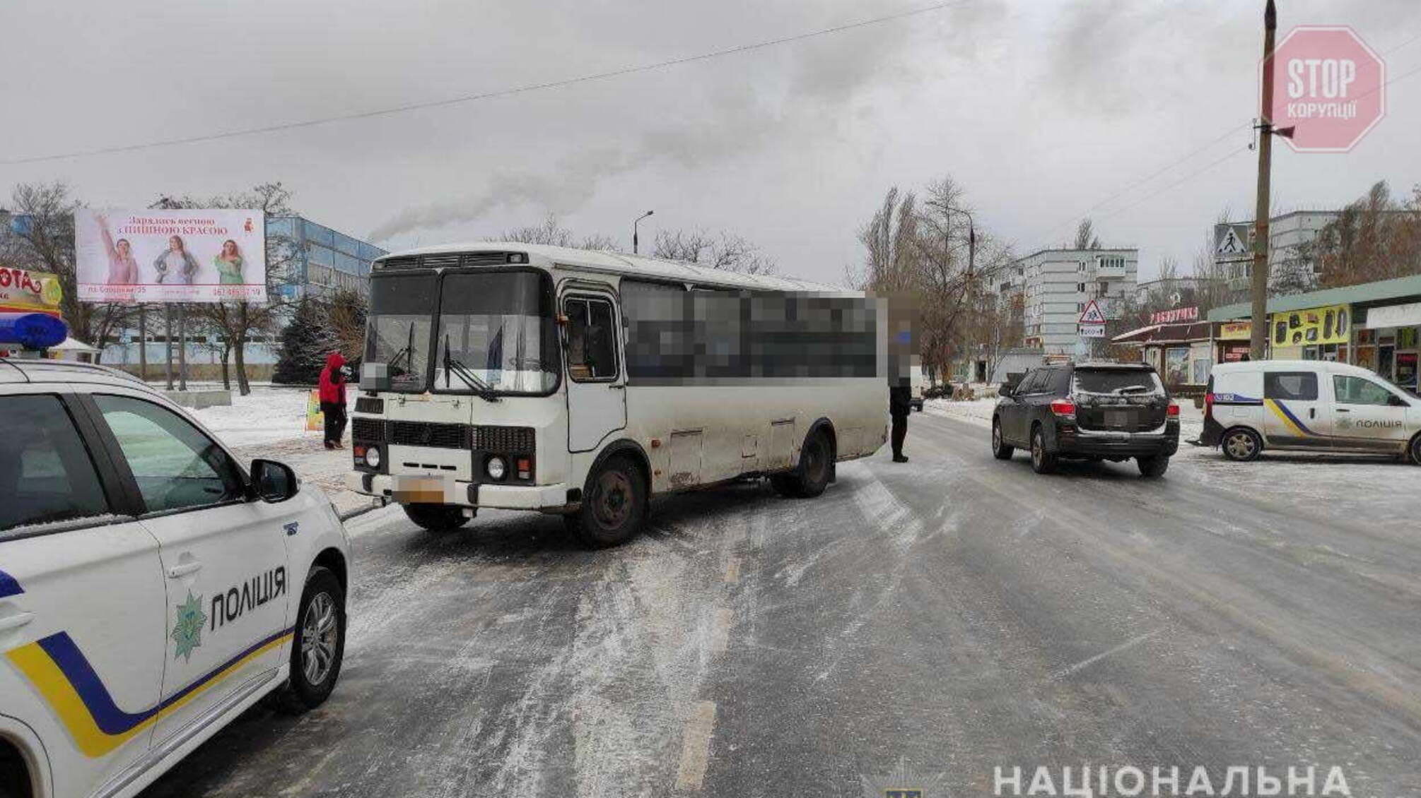 На Запоріжжі маршрутка на смерть збила пенсіонерку (фото)
