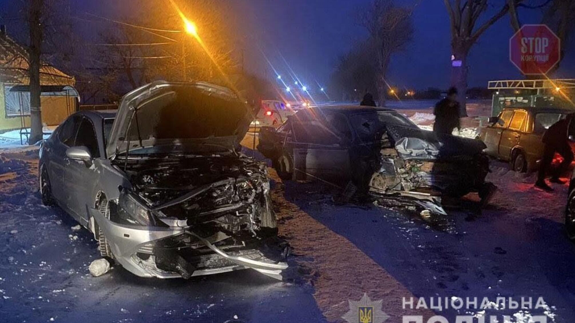 На Полтавщині зіткнулися дві автівки, є постраждалі (фото)