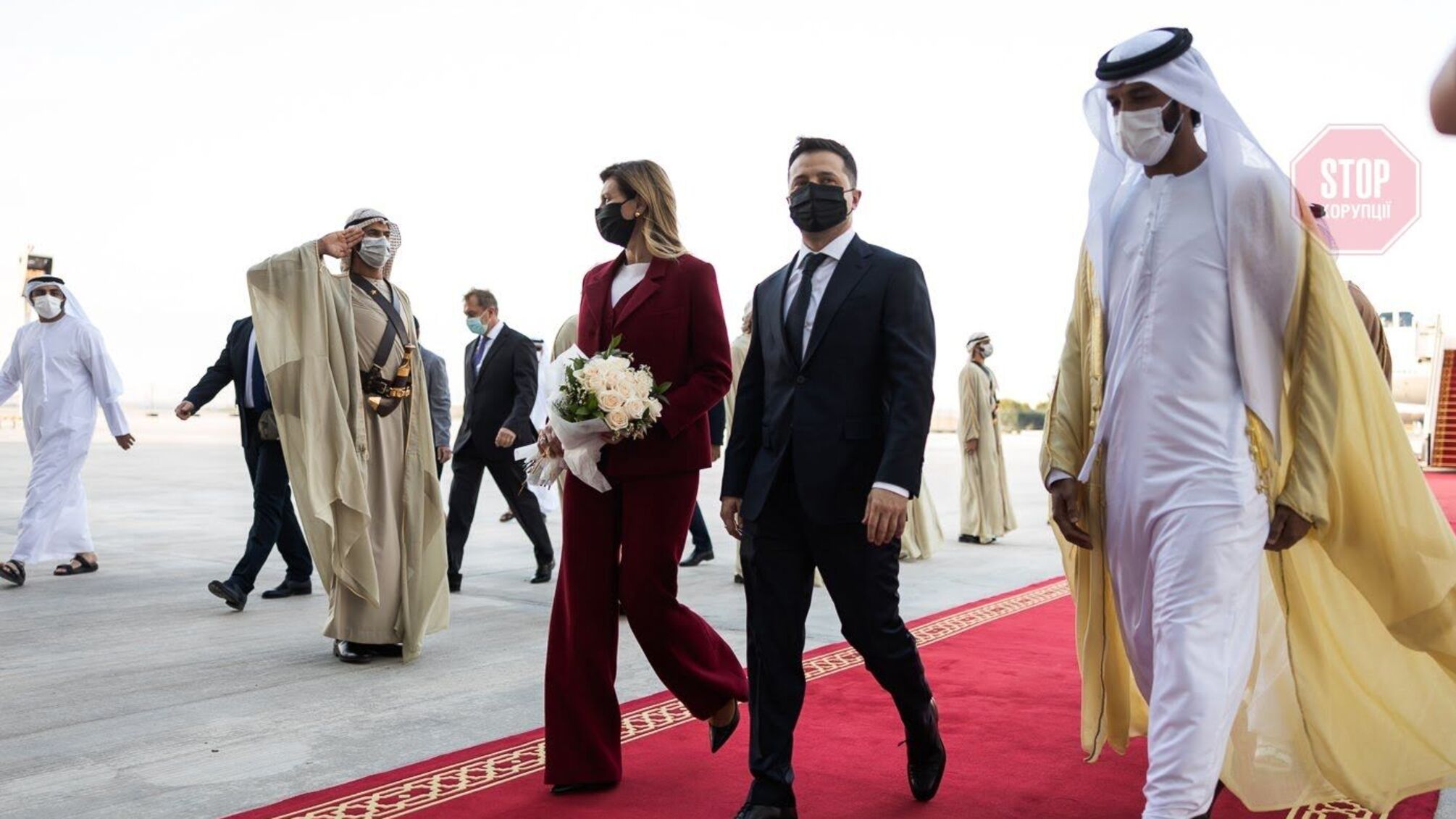Зеленский с женой осуществляет официальный визит в ОАЭ
