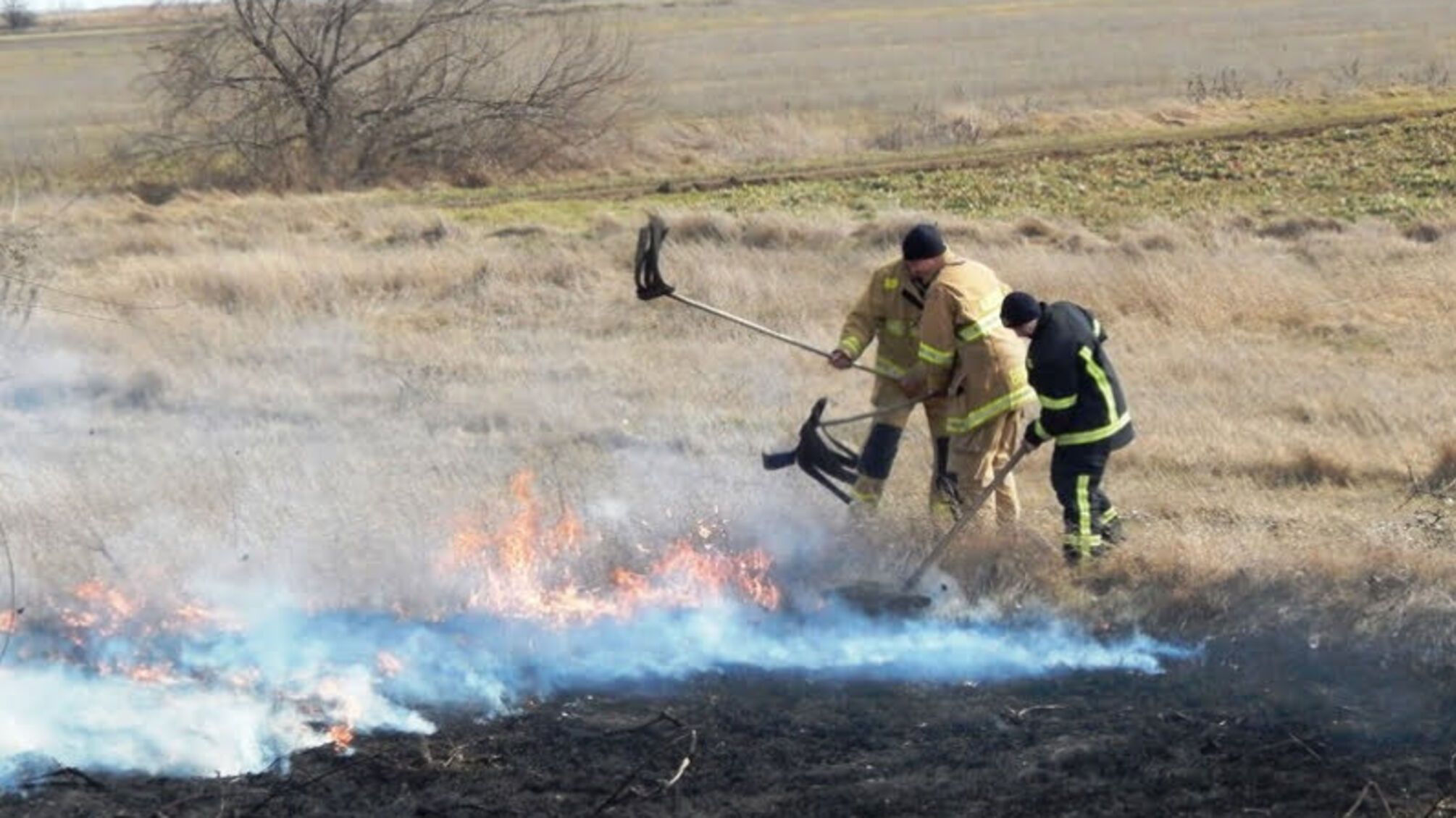 Рятувальники Херсонщини за добу ліквідували 5 пожеж в екосистемах