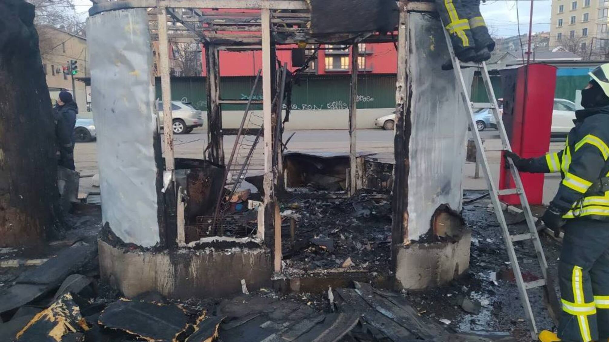 м. Одеса: рятувальники ліквідували загоряння кіоску