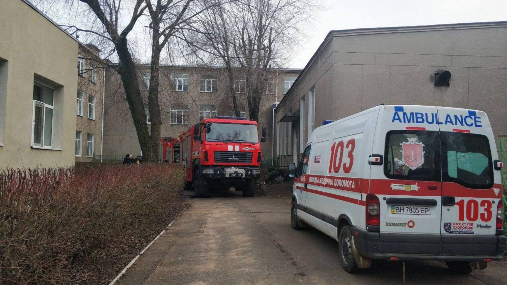 м. Одеса: рятувальники ліквідували загорання у школі-інтернат