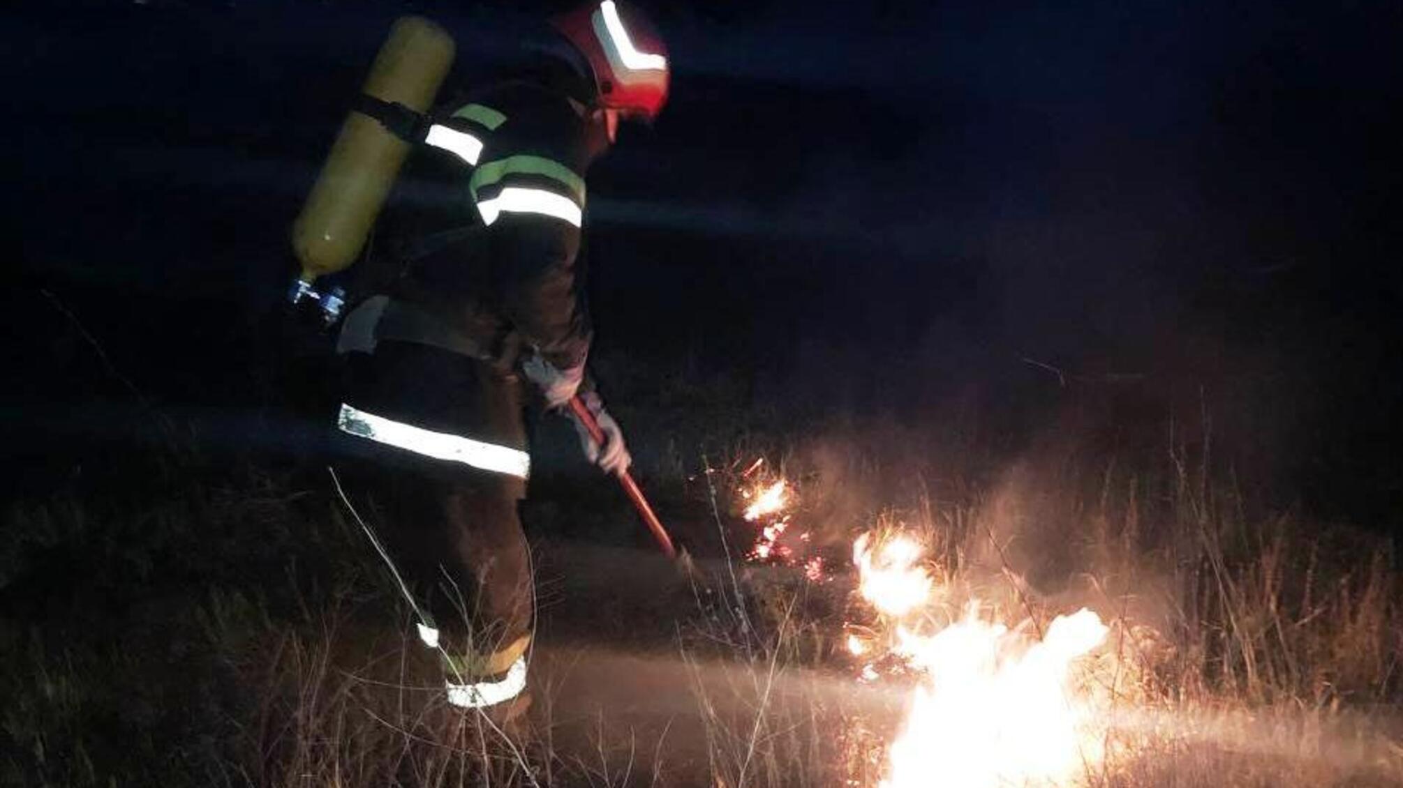 За добу на Кіровоградщині виникло 3 пожежі сухої рослинності на відкритих територіях