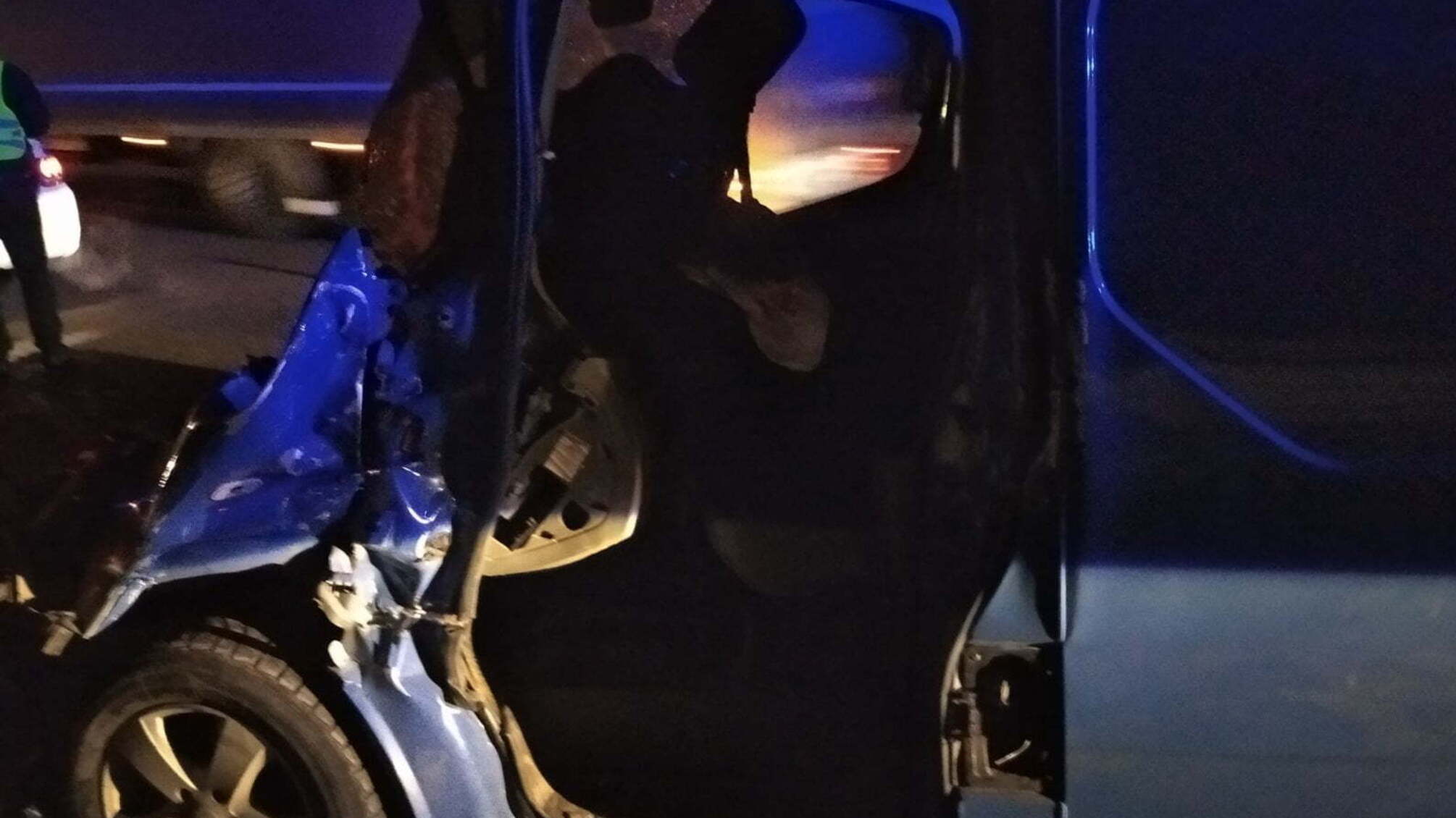 Житомирська область: рятувальники деблокували травмовано водія з пошкодженого мікроавтобуса