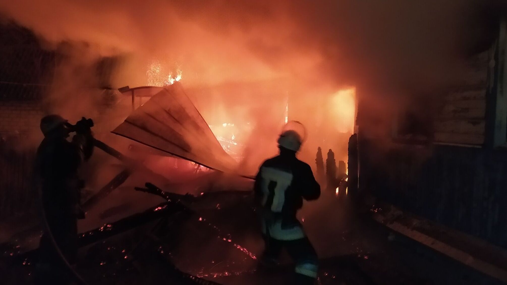 Сумська область: внаслідок пожежі травмовано чоловіка (ВІДЕО)