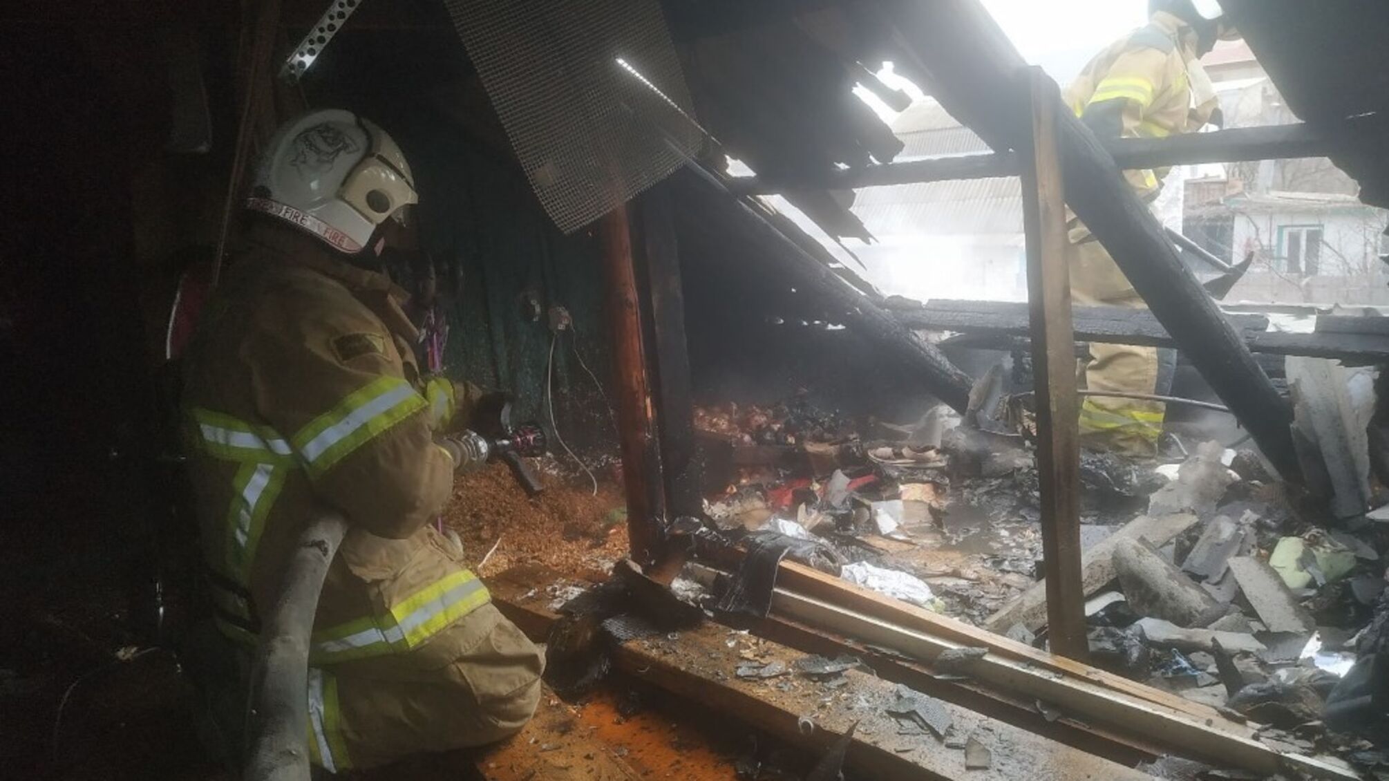 м. Херсон: рятувальники ліквідували пожежу житлового будинку