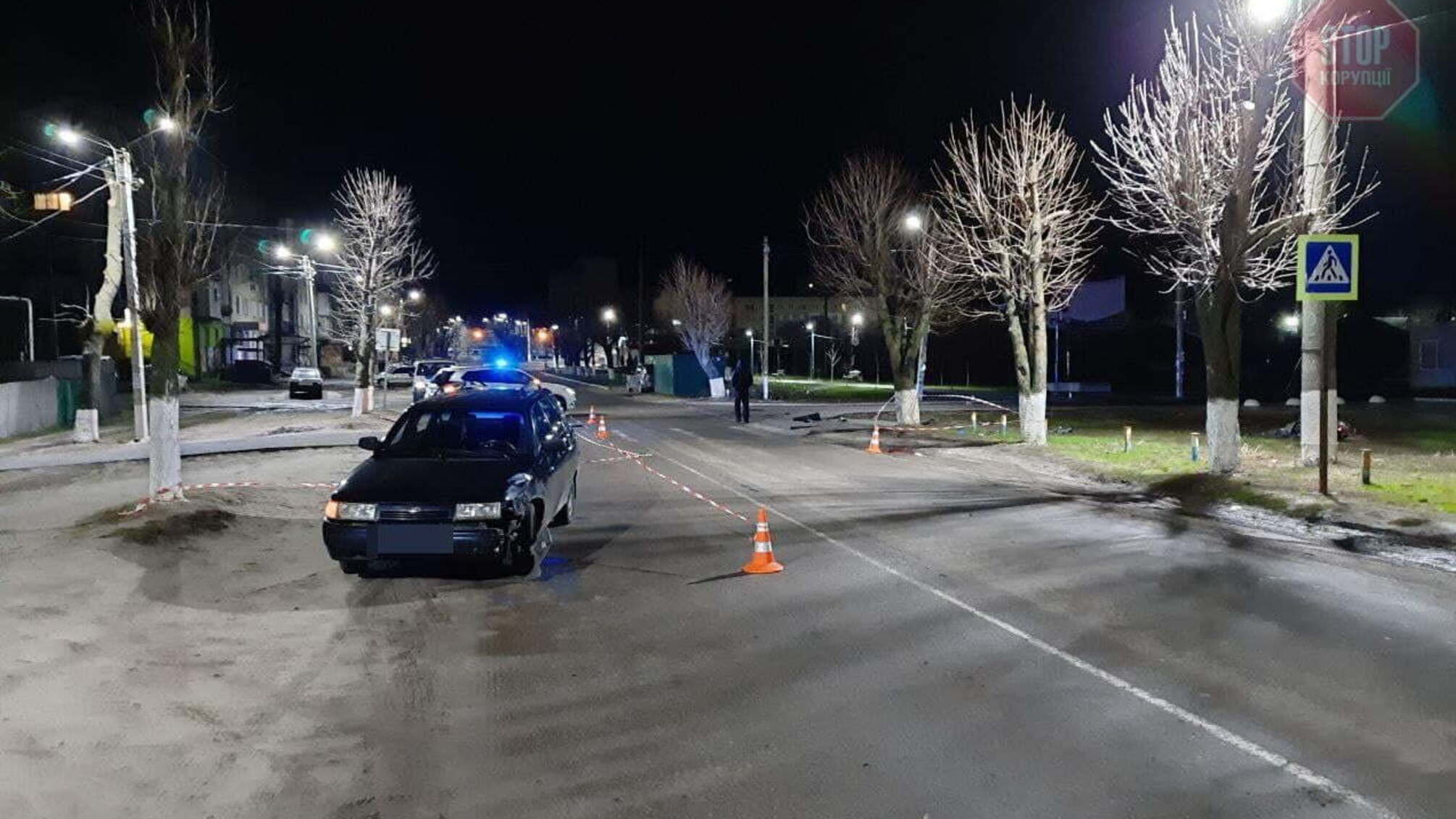 В Харьковской области автомобиль сбил скутериста, есть погибший (фото)