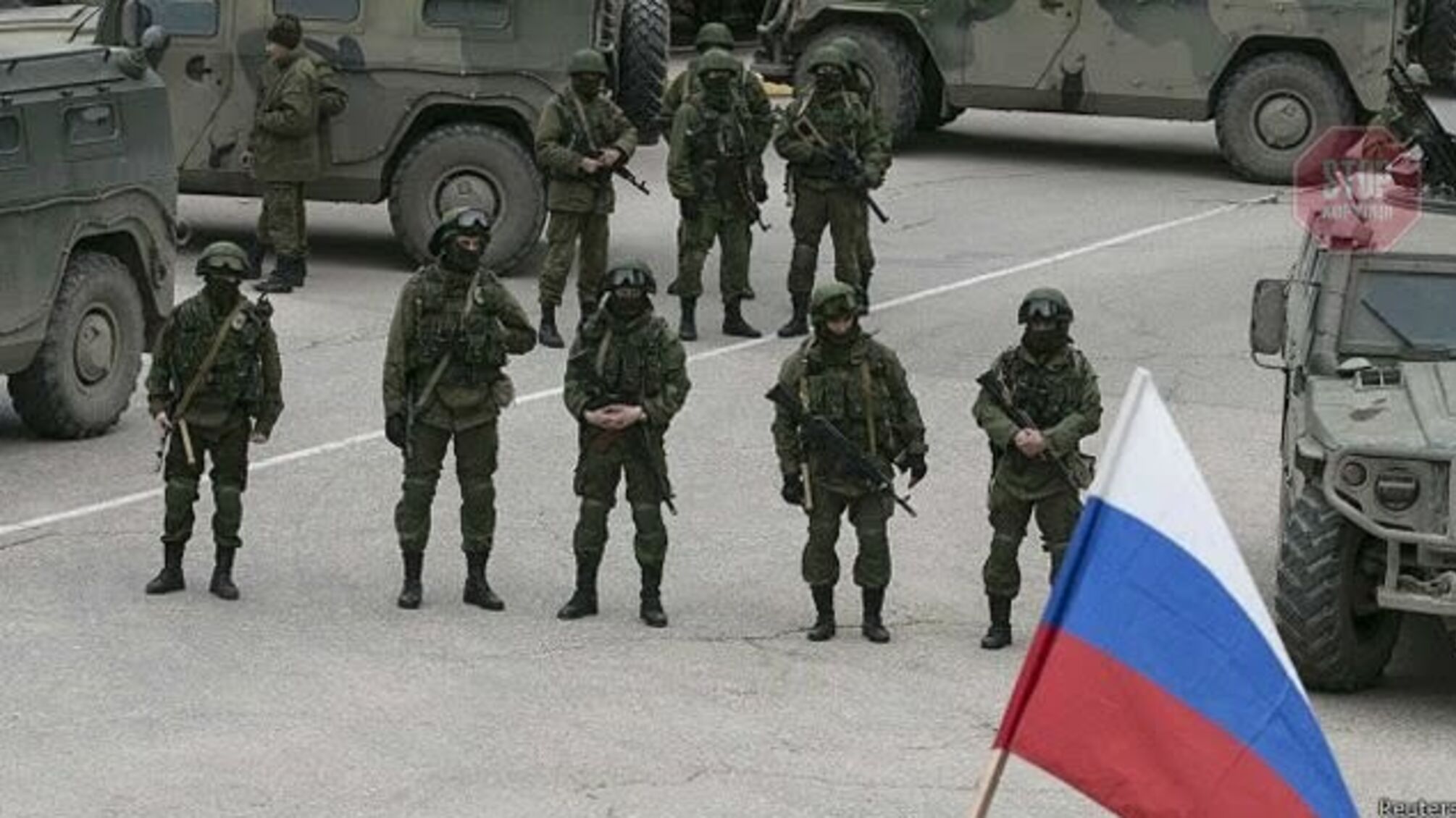 В оккупированном Крыму россияне развернули масштабный военный лагерь
