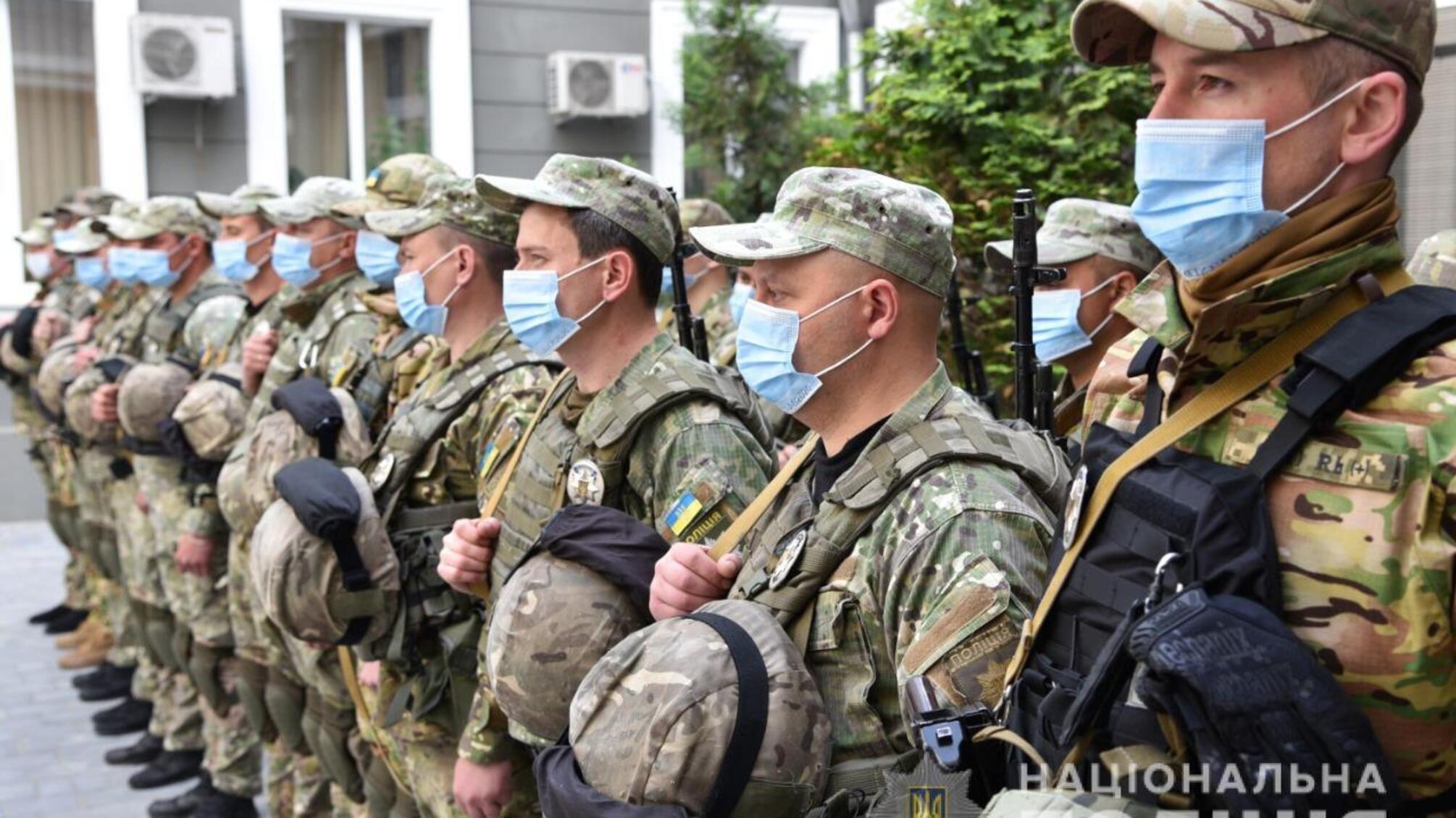 Зведений загін одеської поліції вирушив забезпечувати правопорядок на сході країни