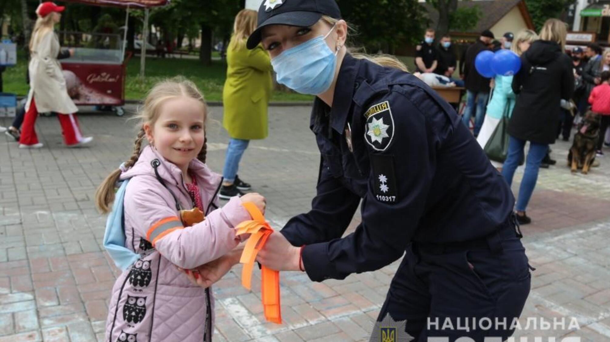У Вінниці поліцейські облаштували локації, де навчали дітей безпеці на дорозі
