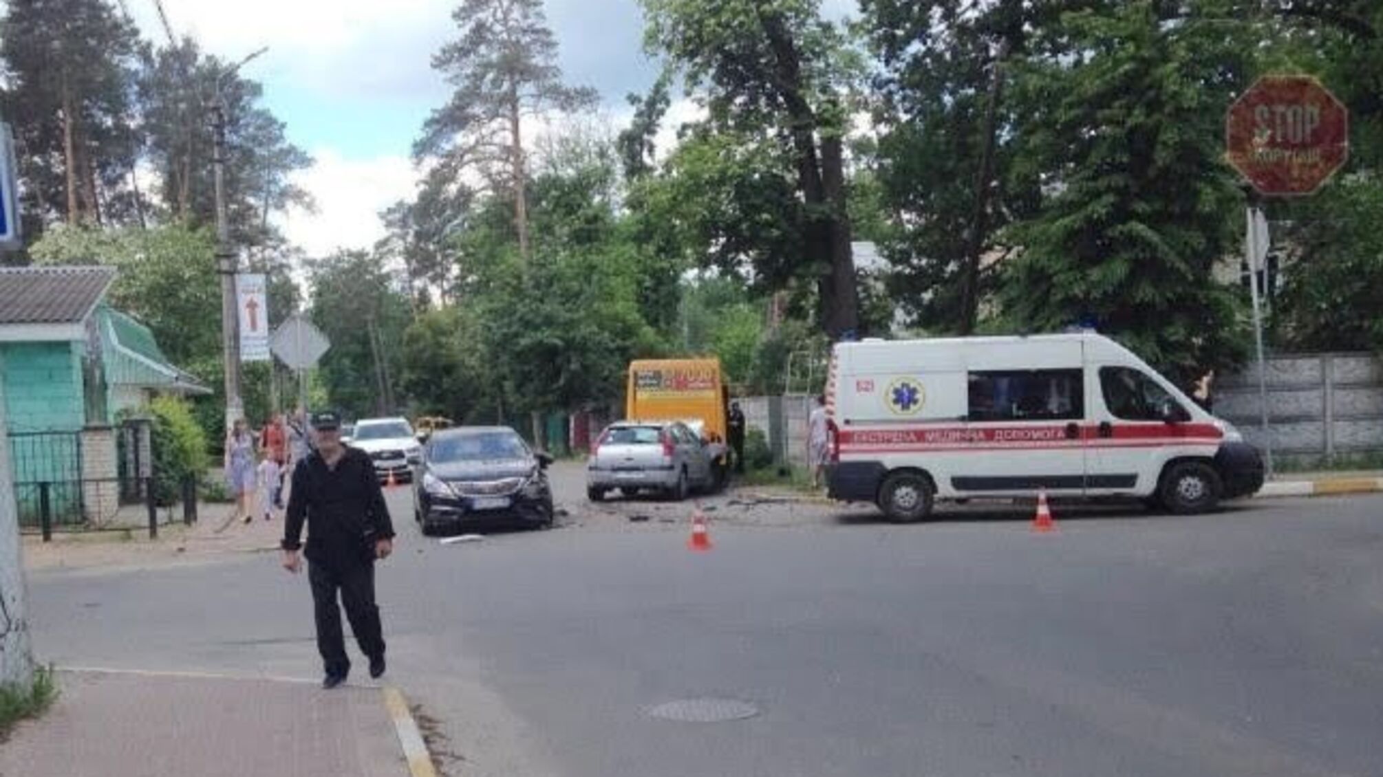 На Киевщине произошло ДТП с маршруткой, есть пострадавшие