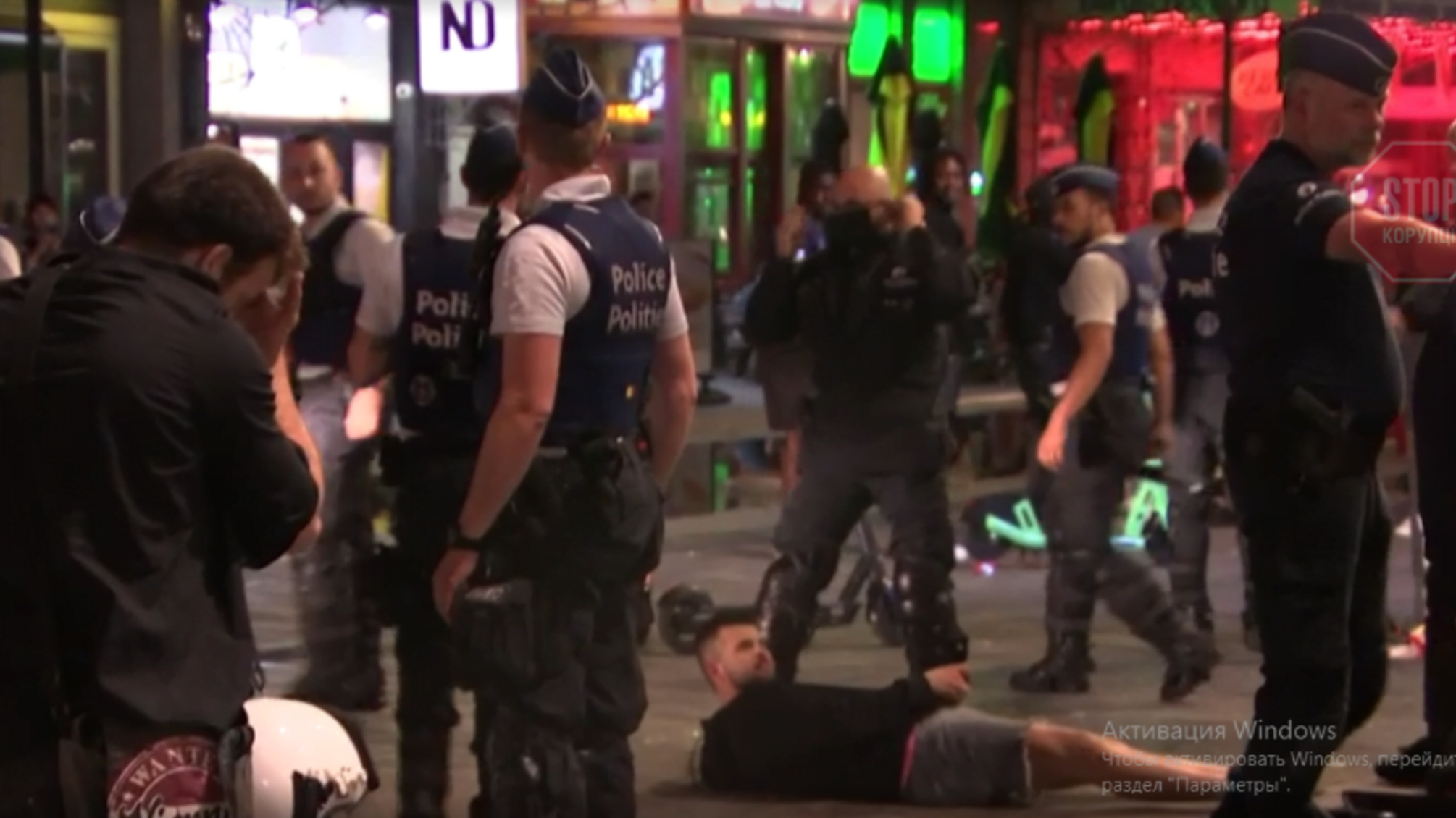 В Брюсселе произошли беспорядки из-за поражения Бельгии на Евро-2020