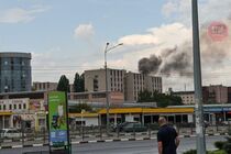 В Харькове горит общежитие университета им. Каразина (обновляется)