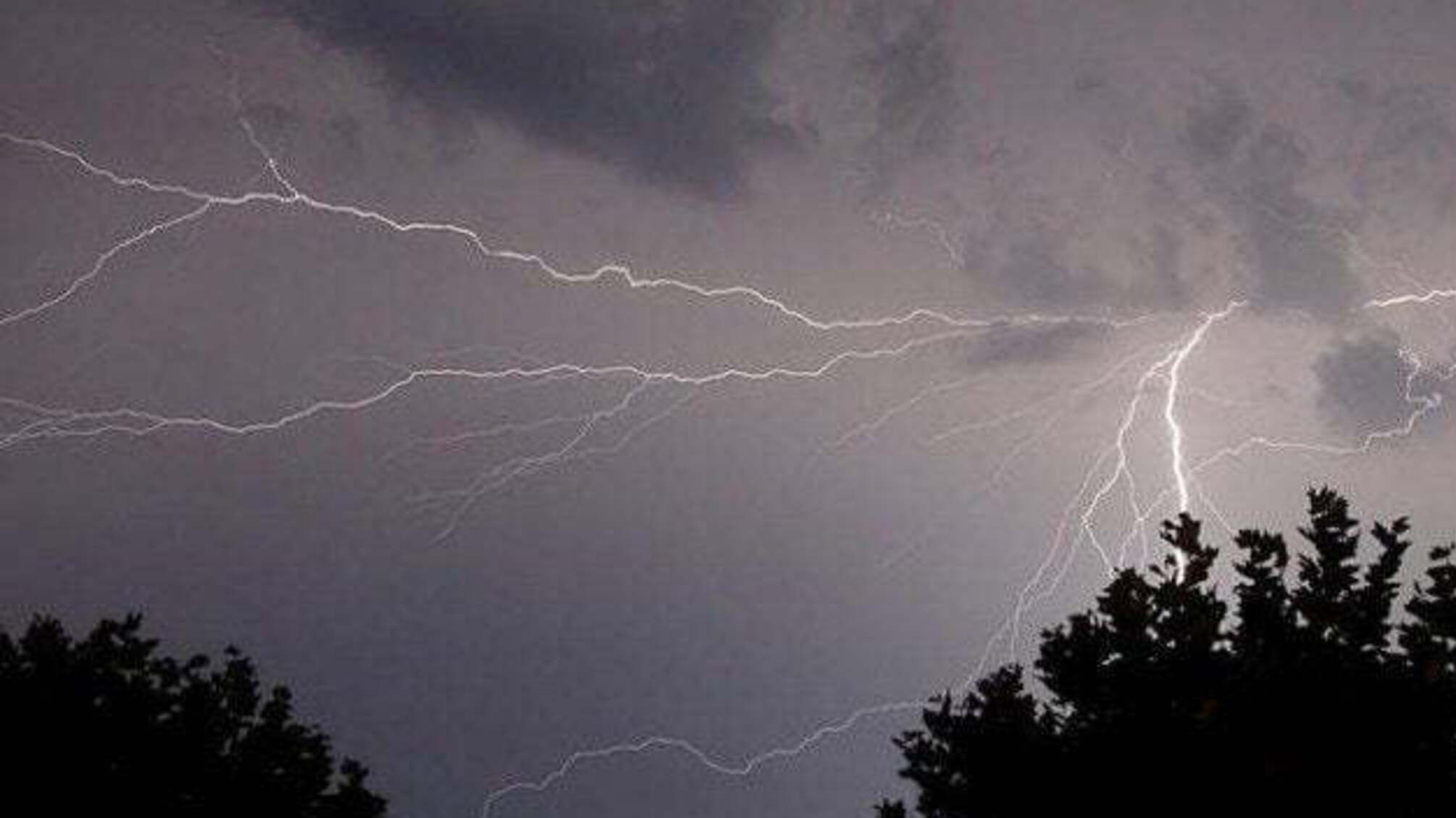 У Харкові від удару блискавки загорівся тролейбус