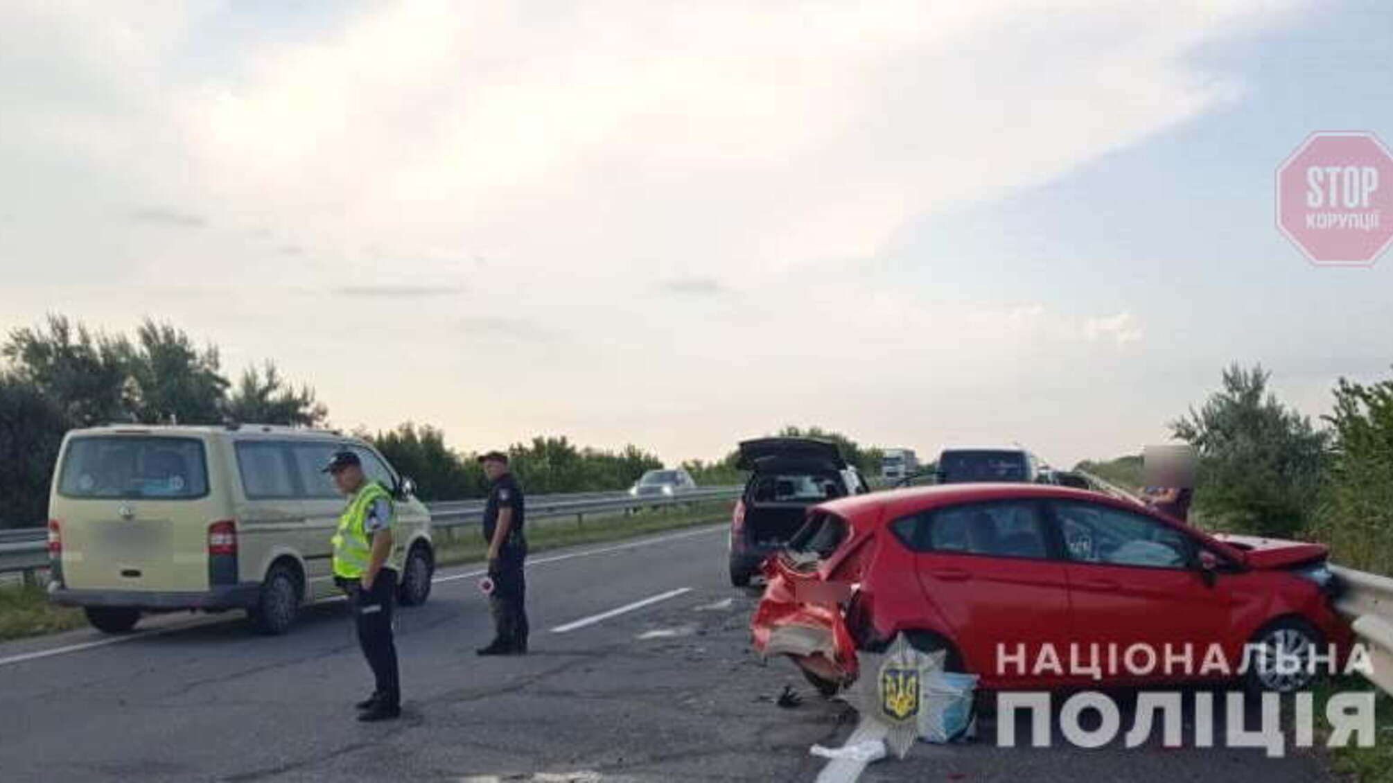 На Одещині сталася потрійна ДТП, постраждали діти (фото)