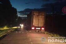 На Львівщині вантажівка збила на смерть пішохода (фото)