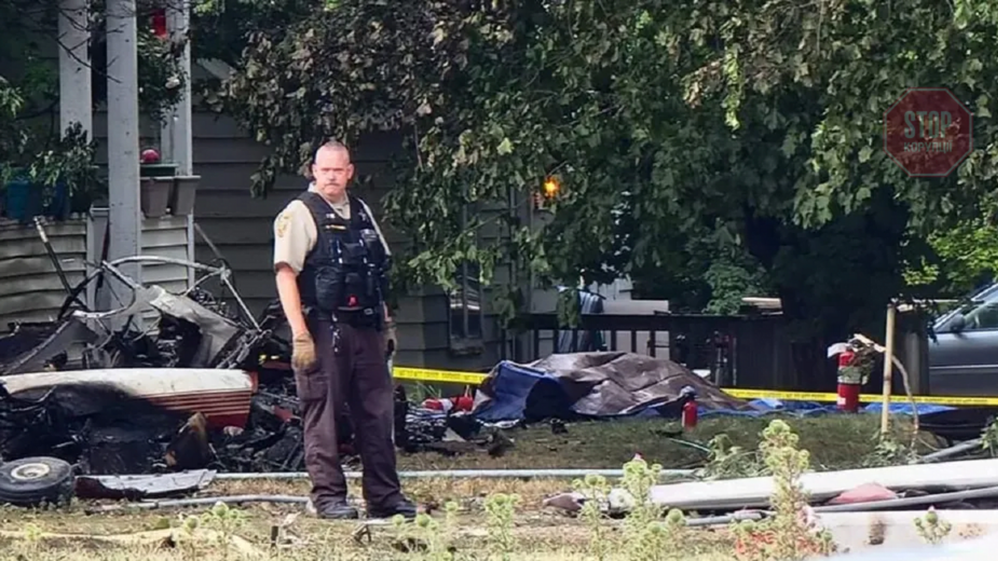 В США самолет упал на дом, есть погибшие