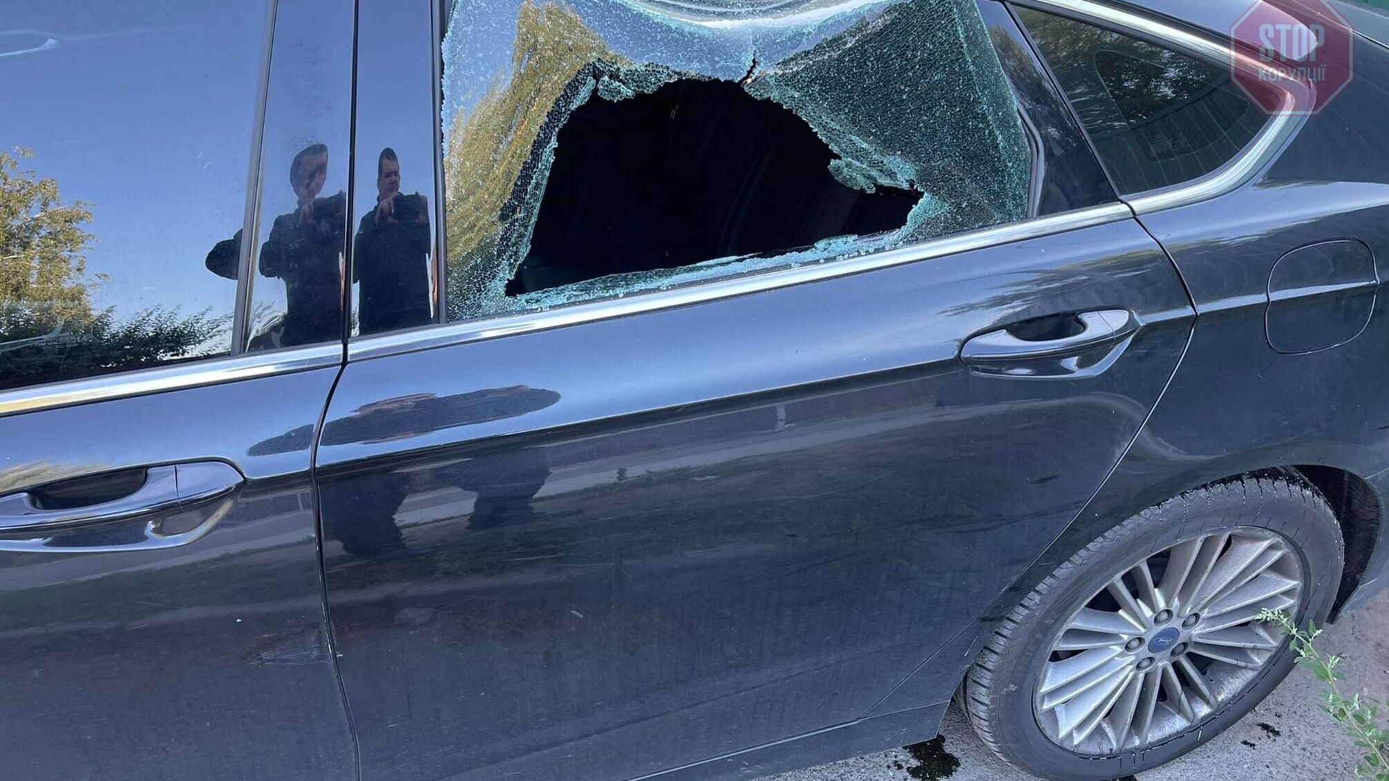 Правозахиснику на Київщині розбили авто, облили її та прикріпили кажана