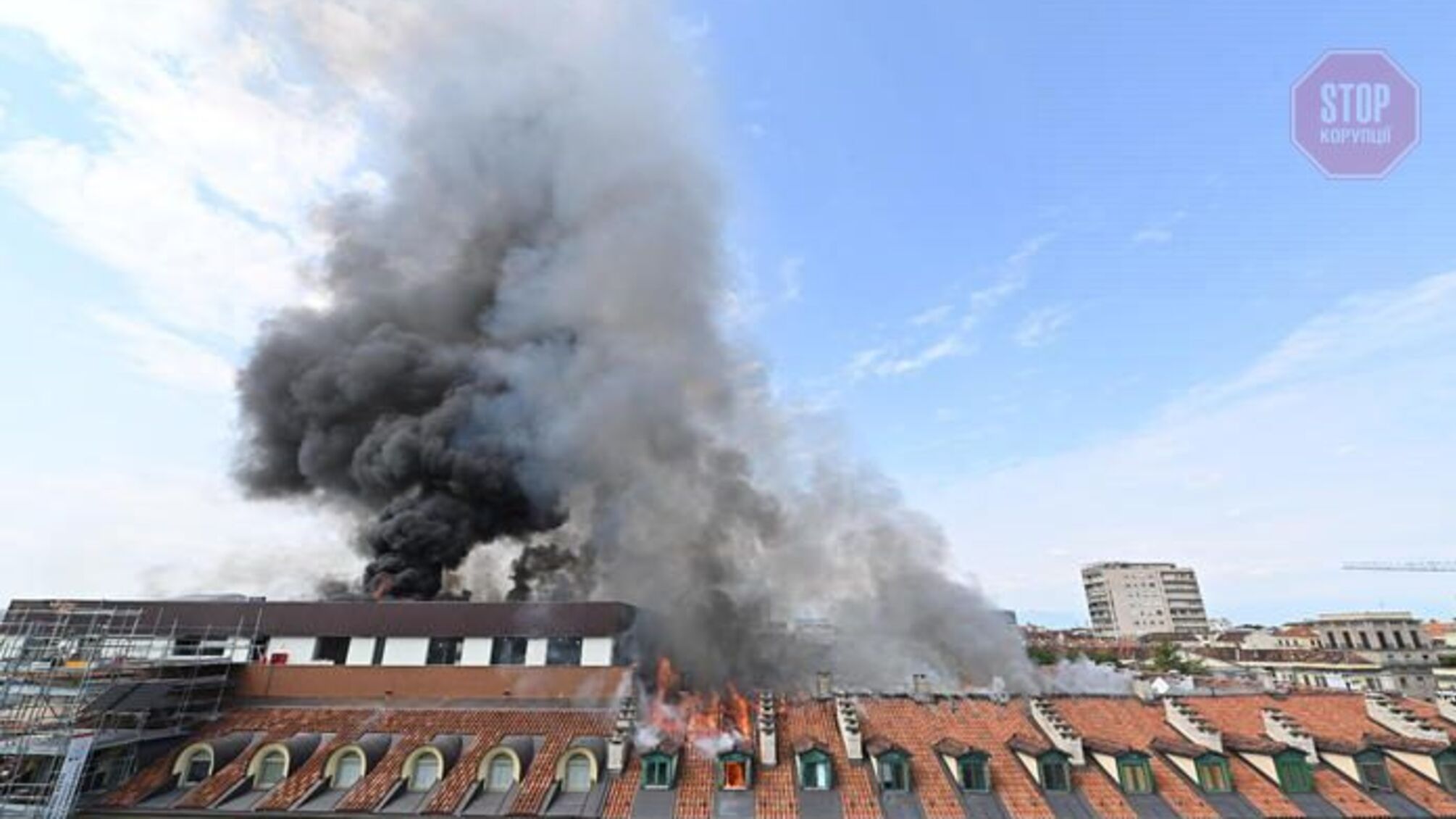 В Італії сталася масштабна пожежа