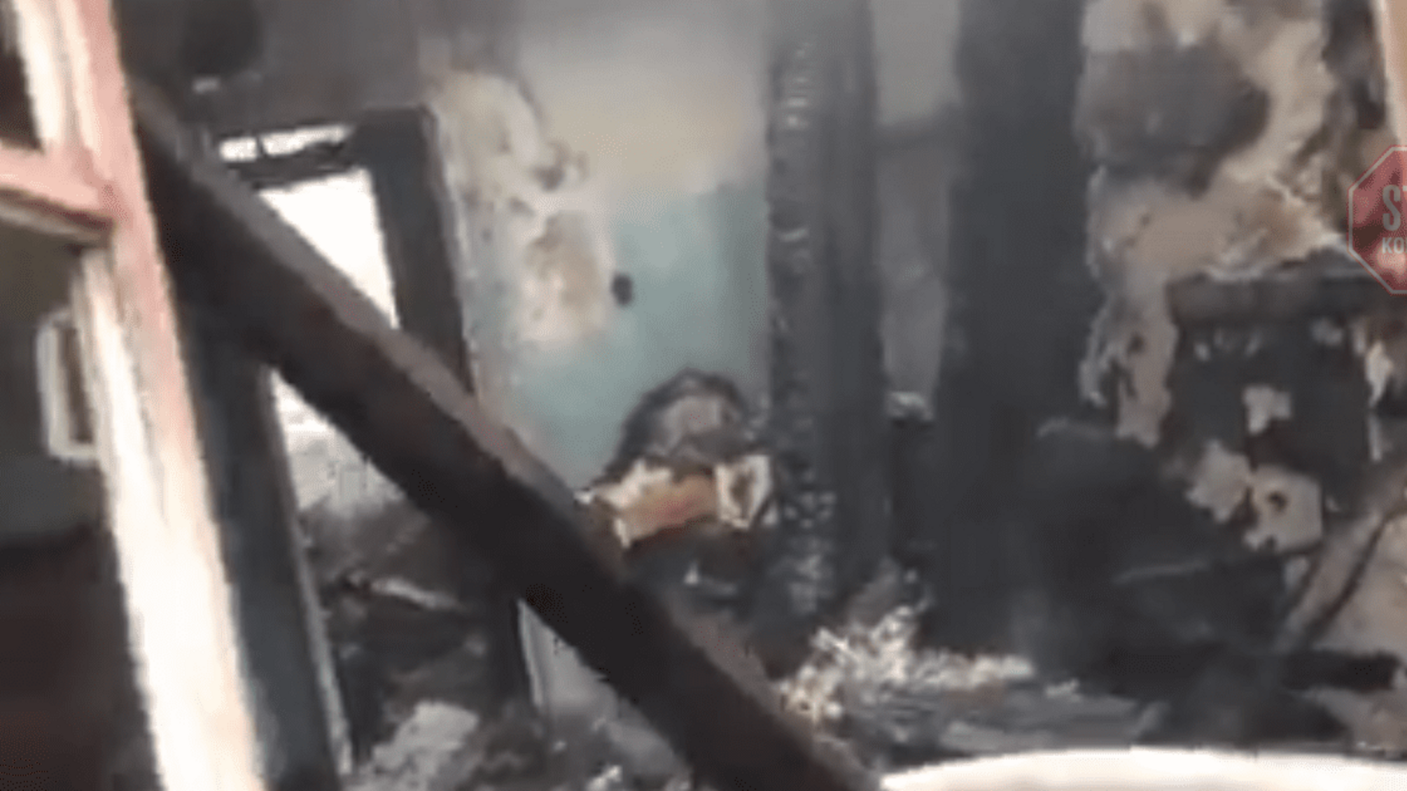 Пожар на Изюме: общежитие сгорело