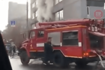 В столице горит учебное заведение (видео)