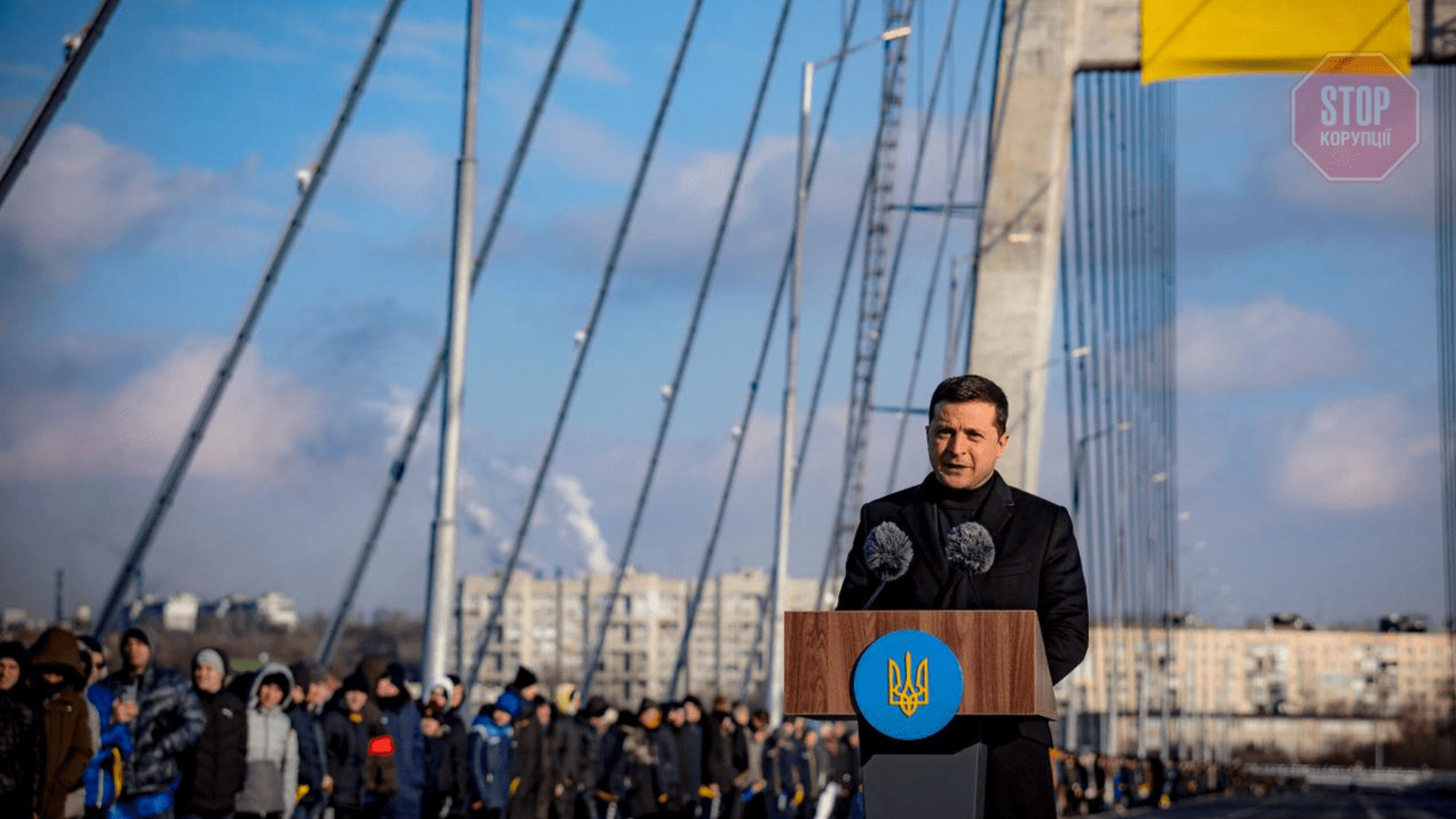 В Україні відкрили найбільший вантовий міст