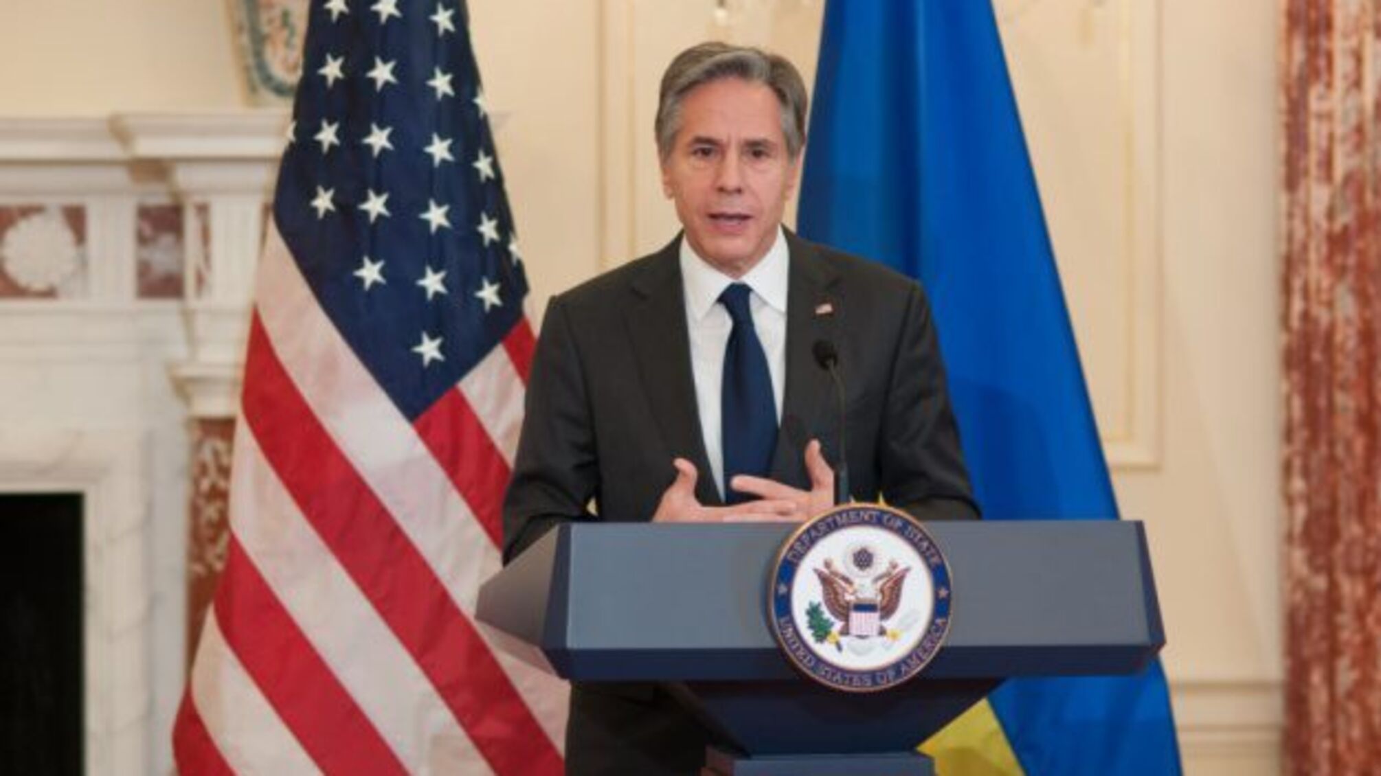 Абсурдно вважати, що Україна загрожує Росії - Блінкен